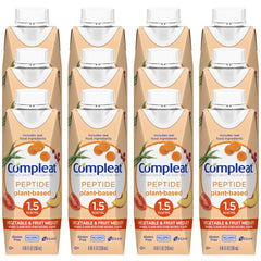 Oral Supplement Compleat Peptide 1.5 Fruit / Vegetable Medley Flavor 8.45 oz. Reclosable Carton Liquid  | Each