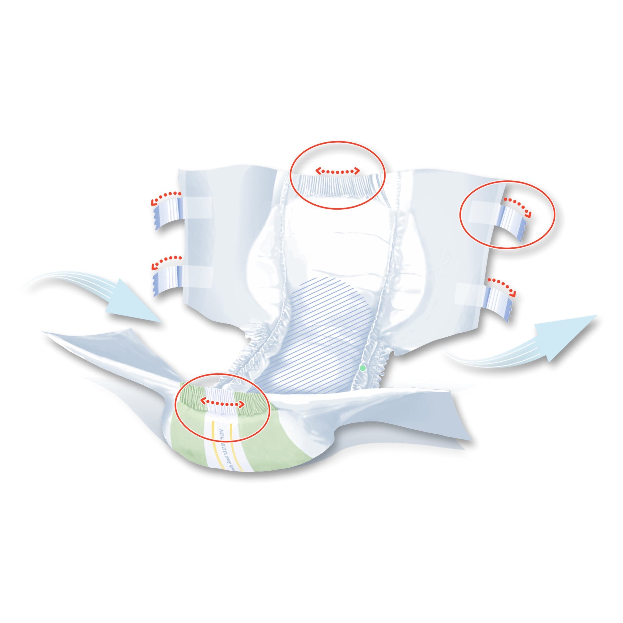Unisex Adult Incontinence Brief Seni Super Plus Small Disposable Heavy Absorbency, Packaging Type- Case