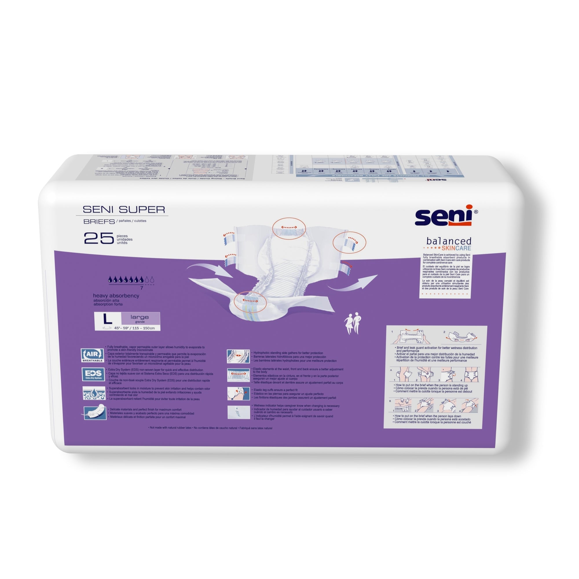 Unisex Adult Incontinence Brief Seni Super Large Disposable Heavy Absorbency, Packaging Type- Case