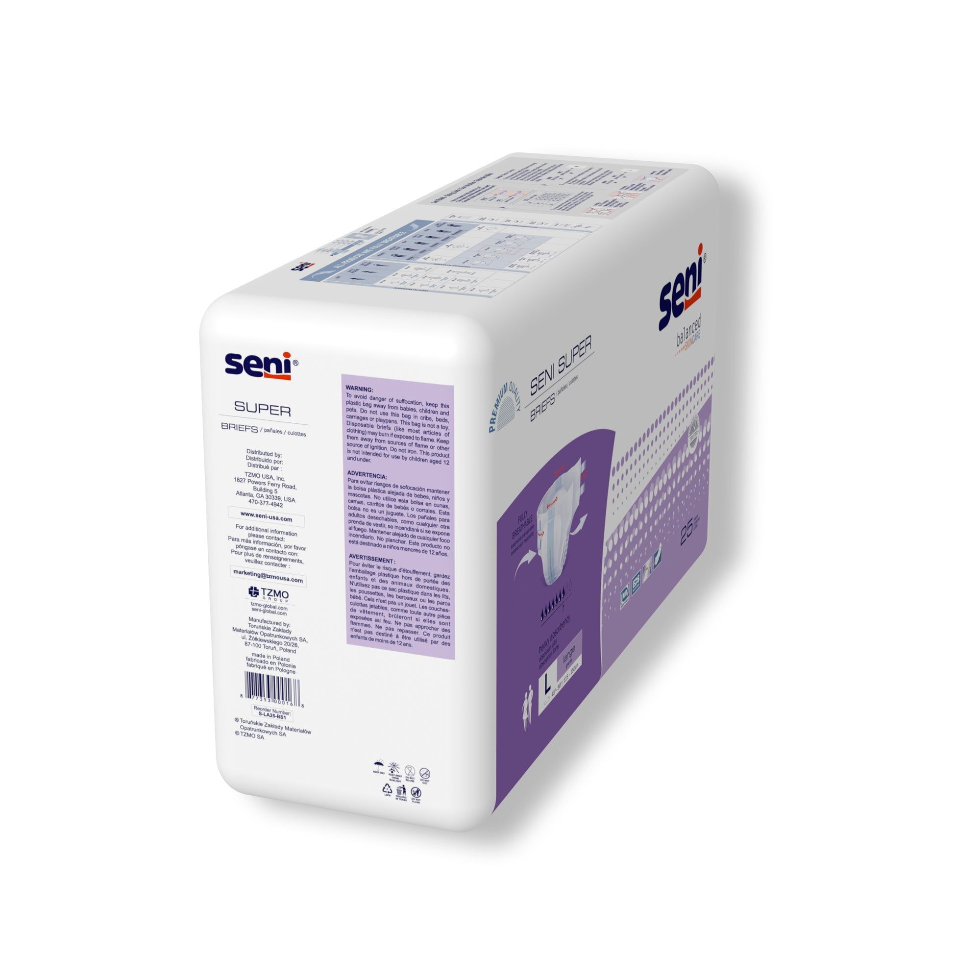 Unisex Adult Incontinence Brief Seni Super Large Disposable Heavy Absorbency, Packaging Type- Case