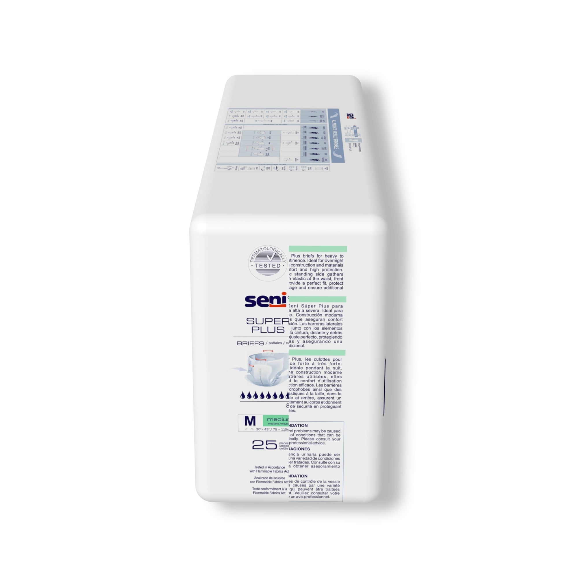 Unisex Adult Incontinence Brief Seni Super Plus Medium Disposable Heavy Absorbency, Packaging Type- Case