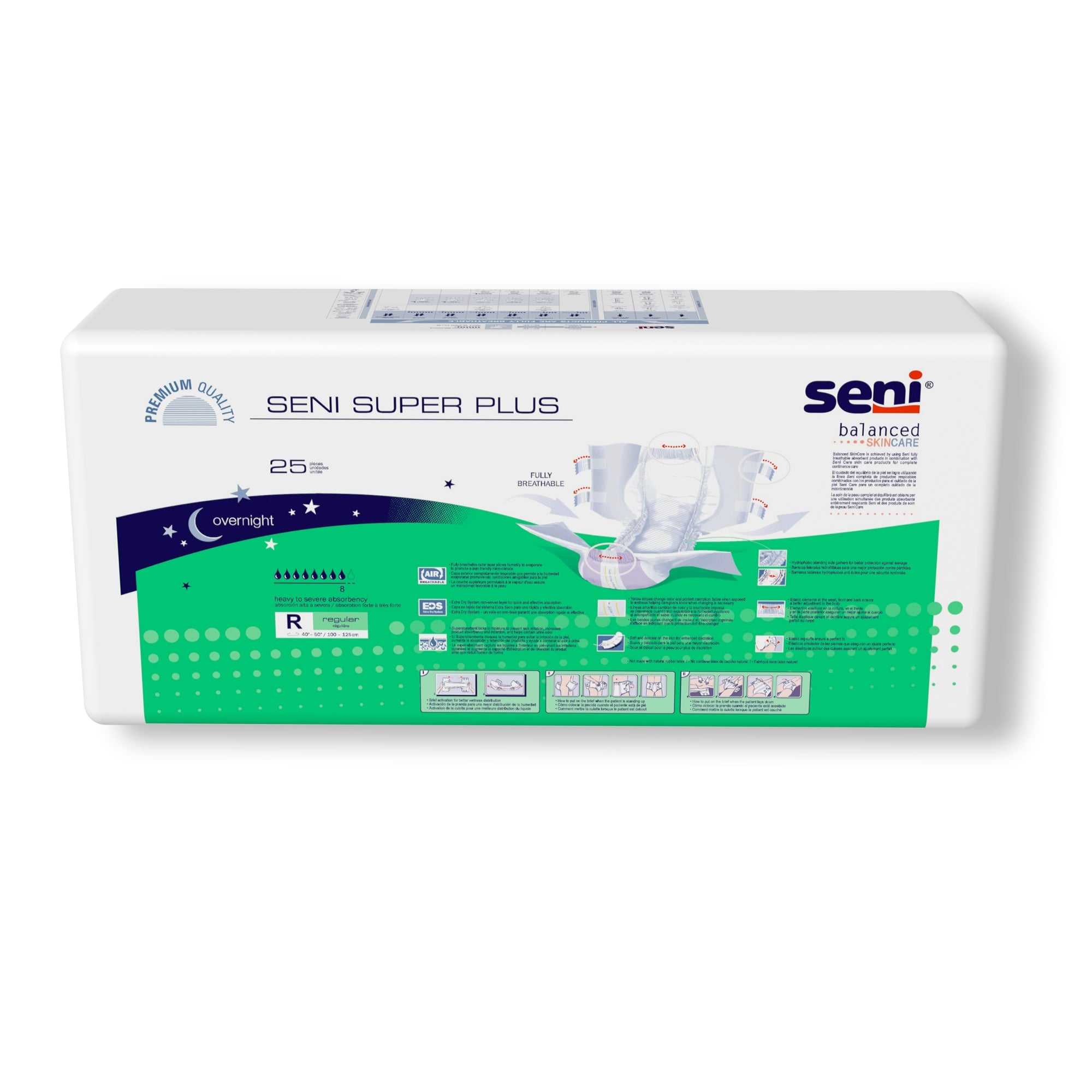 Unisex Adult Incontinence Brief Seni Super Plus Regular Disposable Heavy Absorbency, Packaging Type- Case