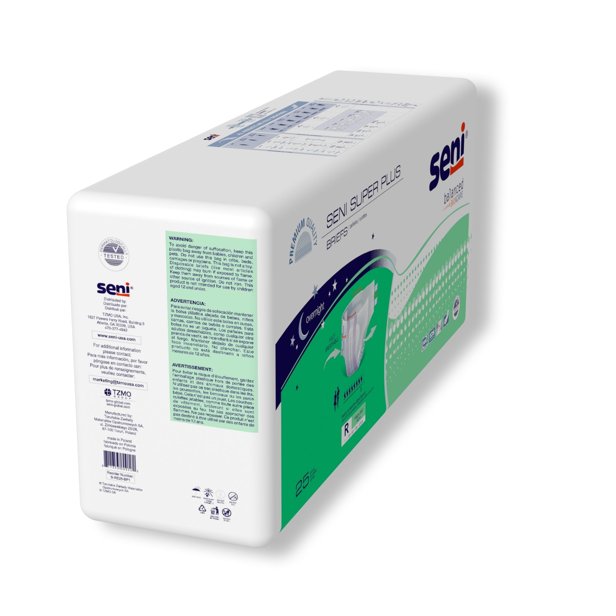 Unisex Adult Incontinence Brief Seni Super Plus Regular Disposable Heavy Absorbency, Packaging Type- Case