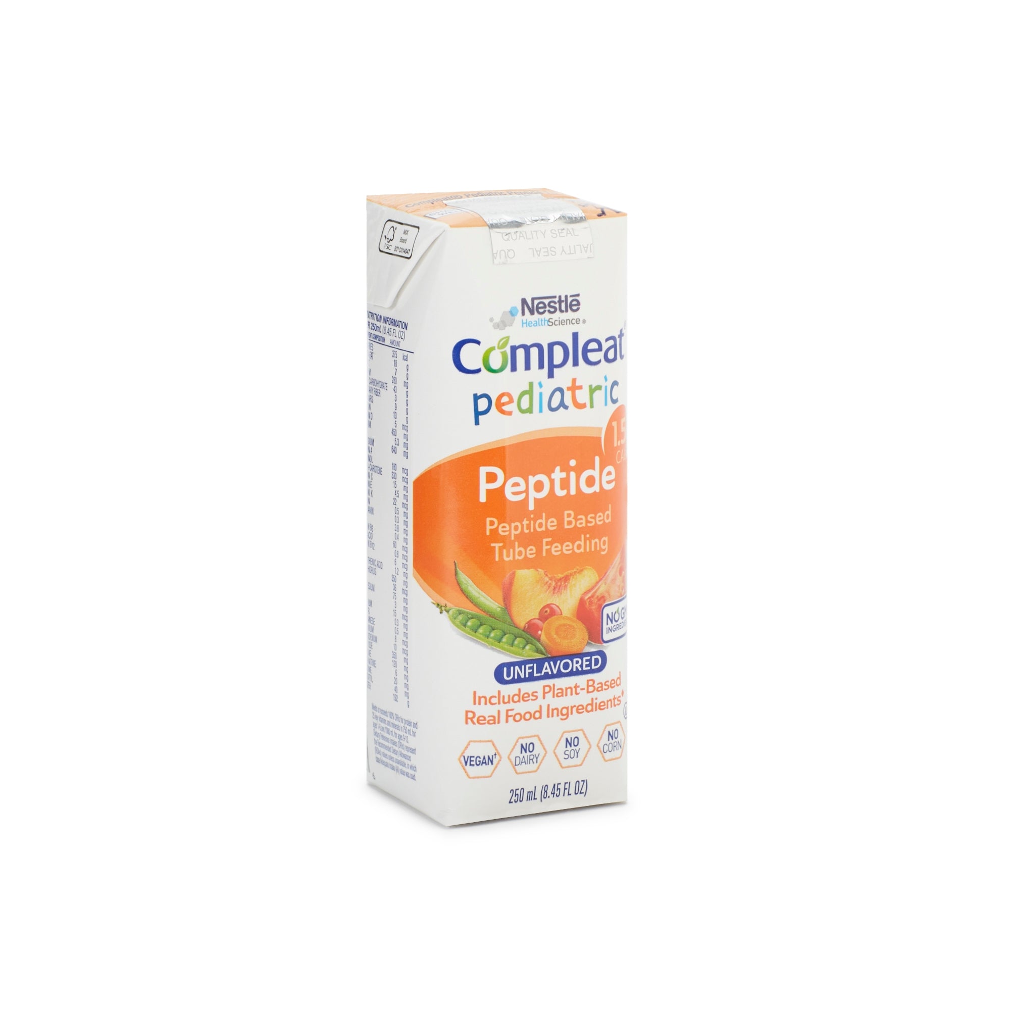 Pediatric Tube Feeding Formula Compleat Peptide 1.5 Vegetable / Fruit Medley 8.45 oz. Carton Liquid Plant and Peptide Based,  Packaging Type- Case