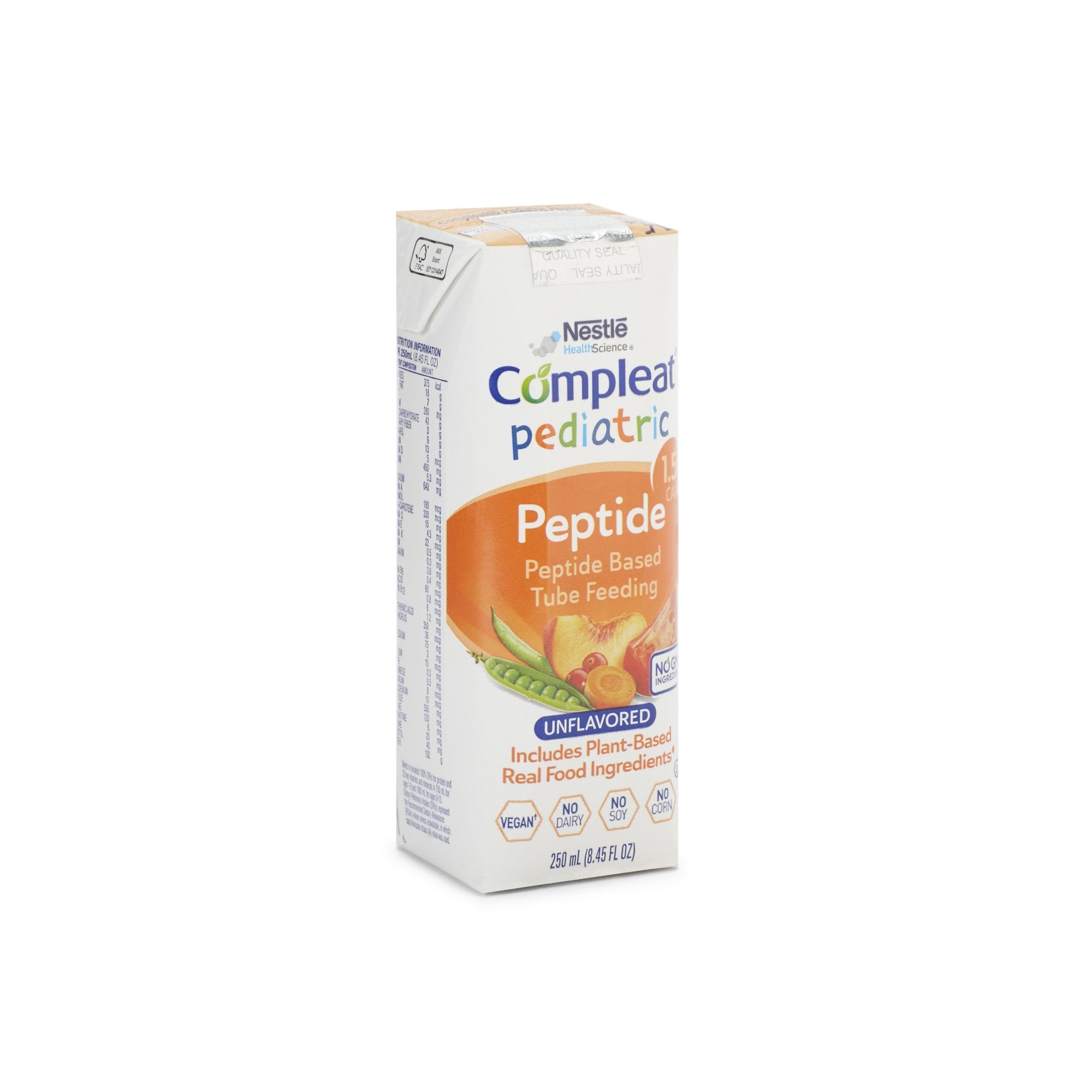 Pediatric Tube Feeding Formula Compleat Peptide 1.5 Vegetable / Fruit Medley 8.45 oz. Carton Liquid Plant and Peptide Based,Packaging Type- Each