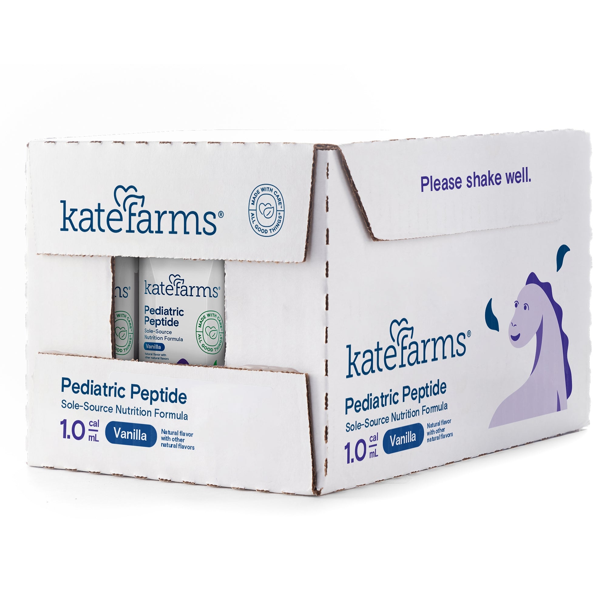 Pediatric Oral Supplement Kate Farms Pediatric Peptide 1.0 Vanilla Flavor 8.45 oz. Carton Liquid Organic Hydrolyzed Pea Protein,Packaging Type- Each