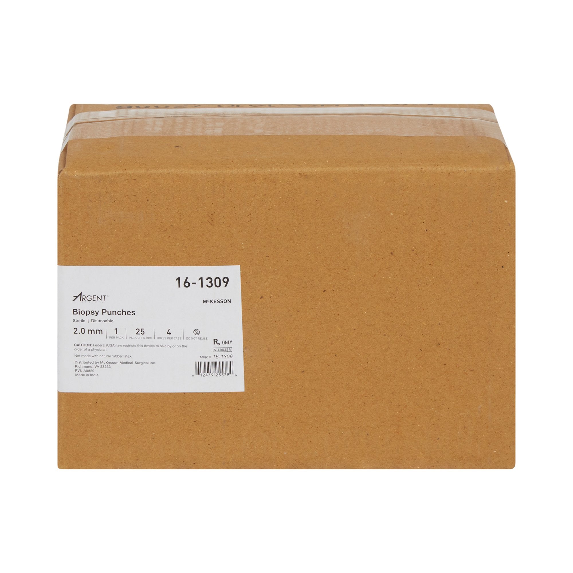 Biopsy Punch McKesson Argent Dermal 2 mm, Packaging Type- Box