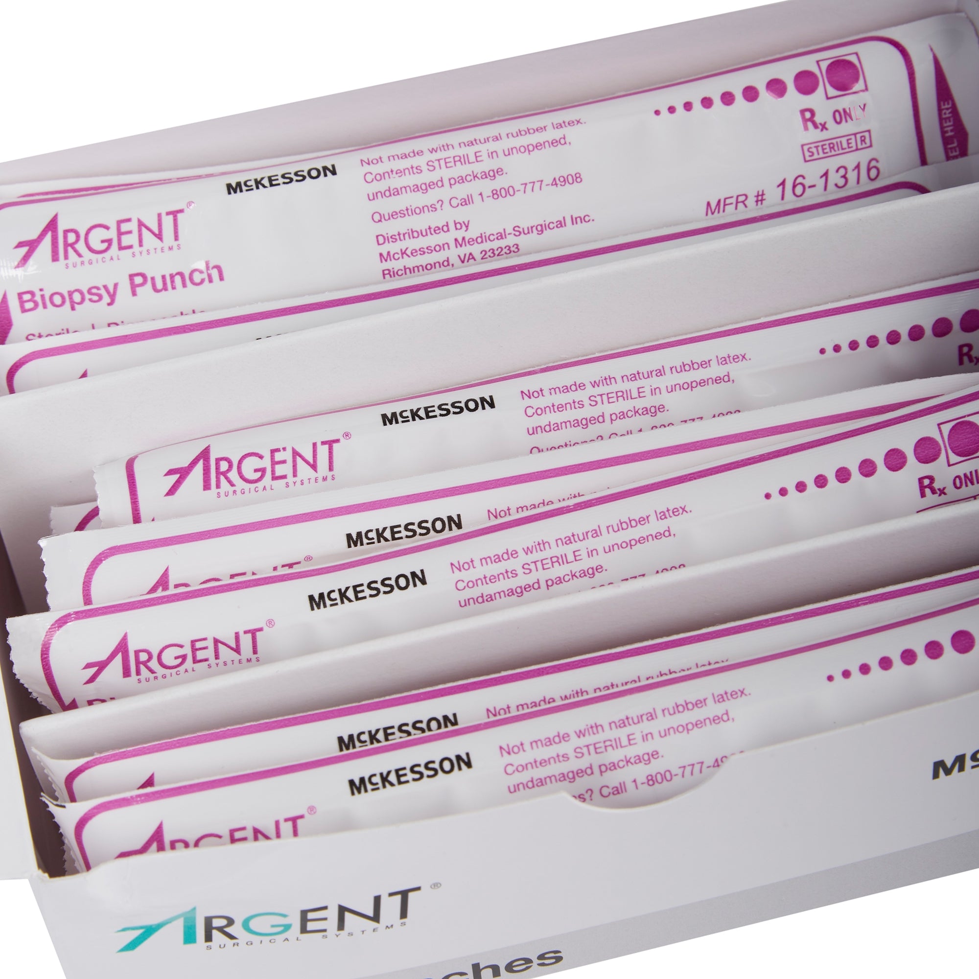 Biopsy Punch McKesson Argent Dermal 8 mm,Packaging Type- Box