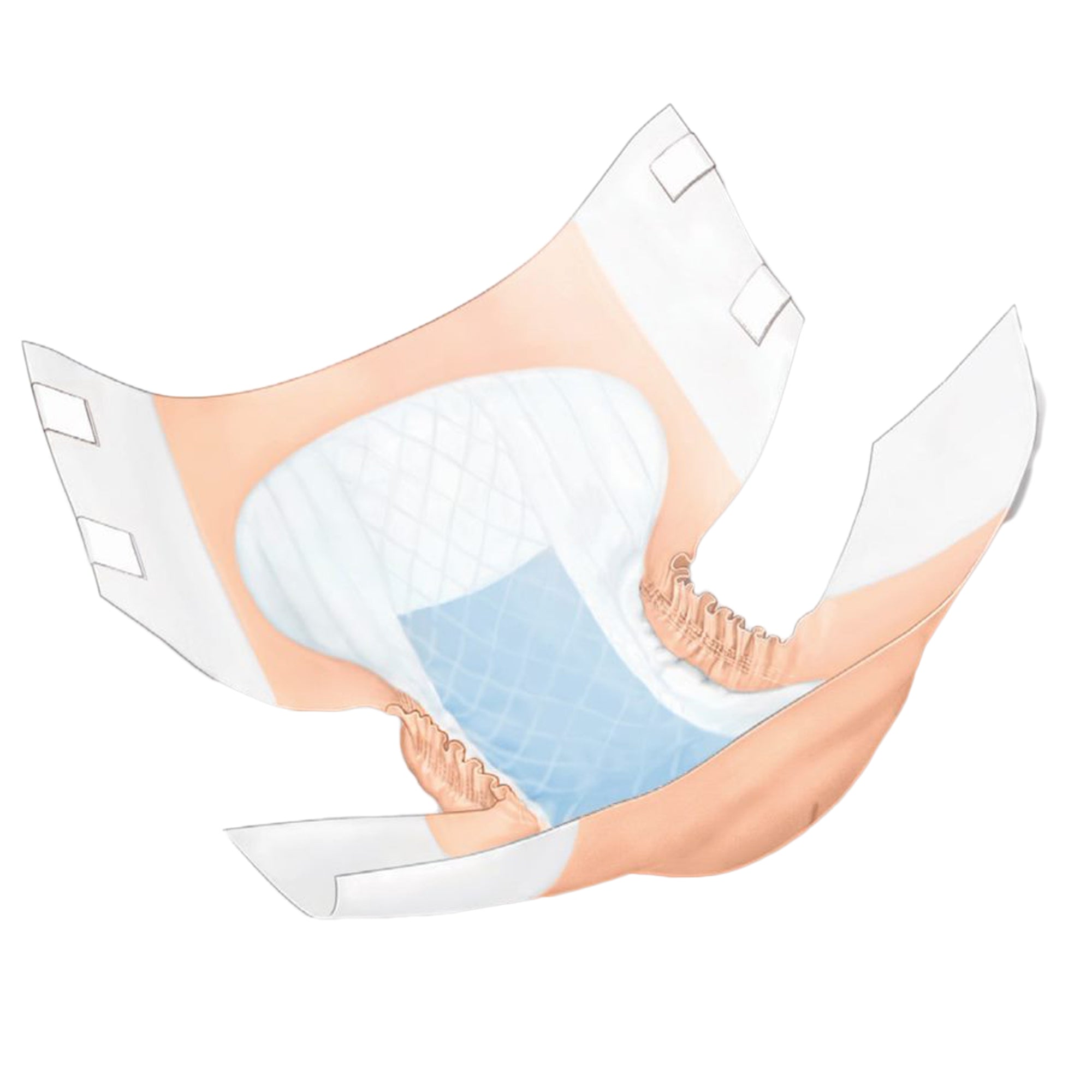 Unisex Adult Incontinence Brief Wings Quilted Plus with BreatheEasy Technology Small Disposable Heavy Absorbency, Packaging Type- Case