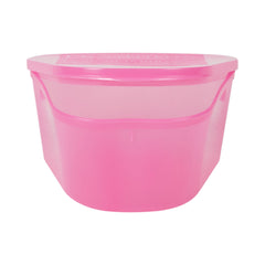 McKesson Denture Cup 8 oz. Pink Hinged Lid Single Patient Use, Packaging Type- Case