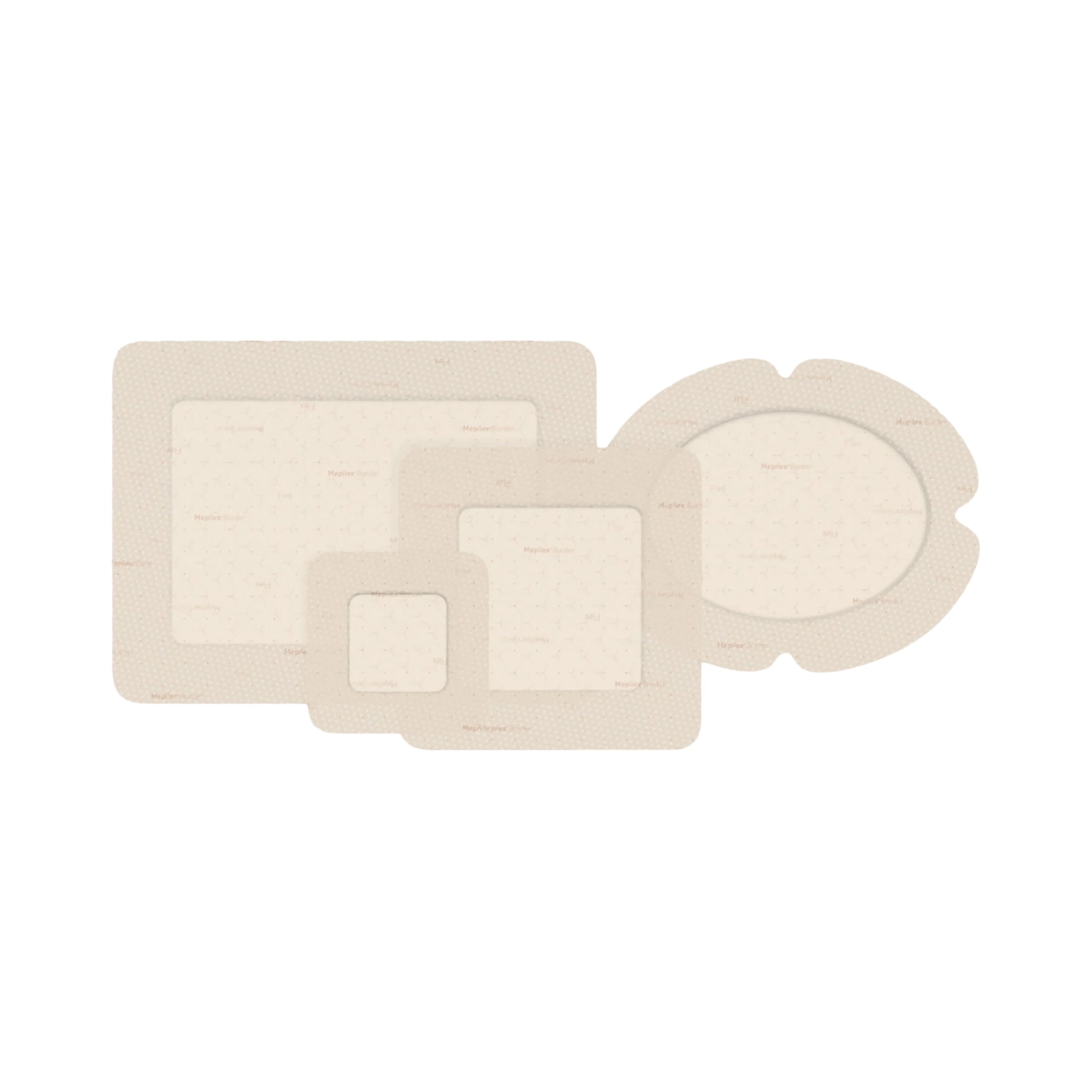 Mepilex Border Flex Foam Dressing 5.1 x 6.3 Inch Oval