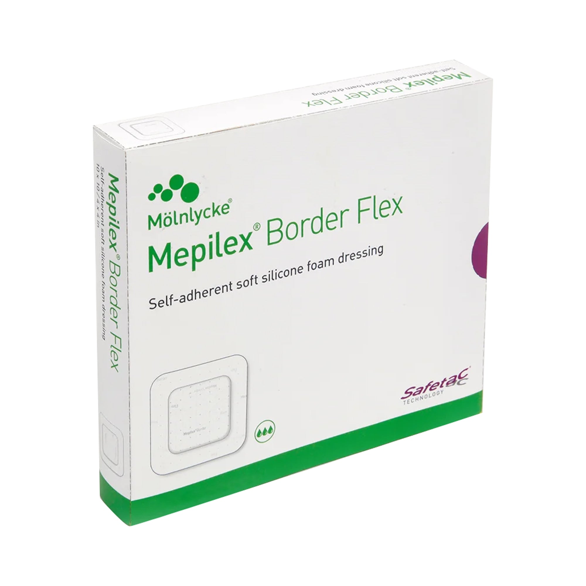 Mepilex Border Flex Foam Dressing 5.1 x 6.3 Inch Oval