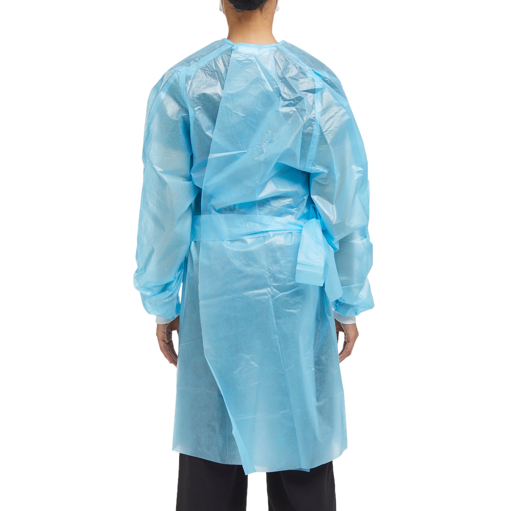 Chemotherapy Procedure Gown McKesson Medium Blue NonSterile AAMI Level 2 / ASTM D6978 Disposable, Packaging Type- Case