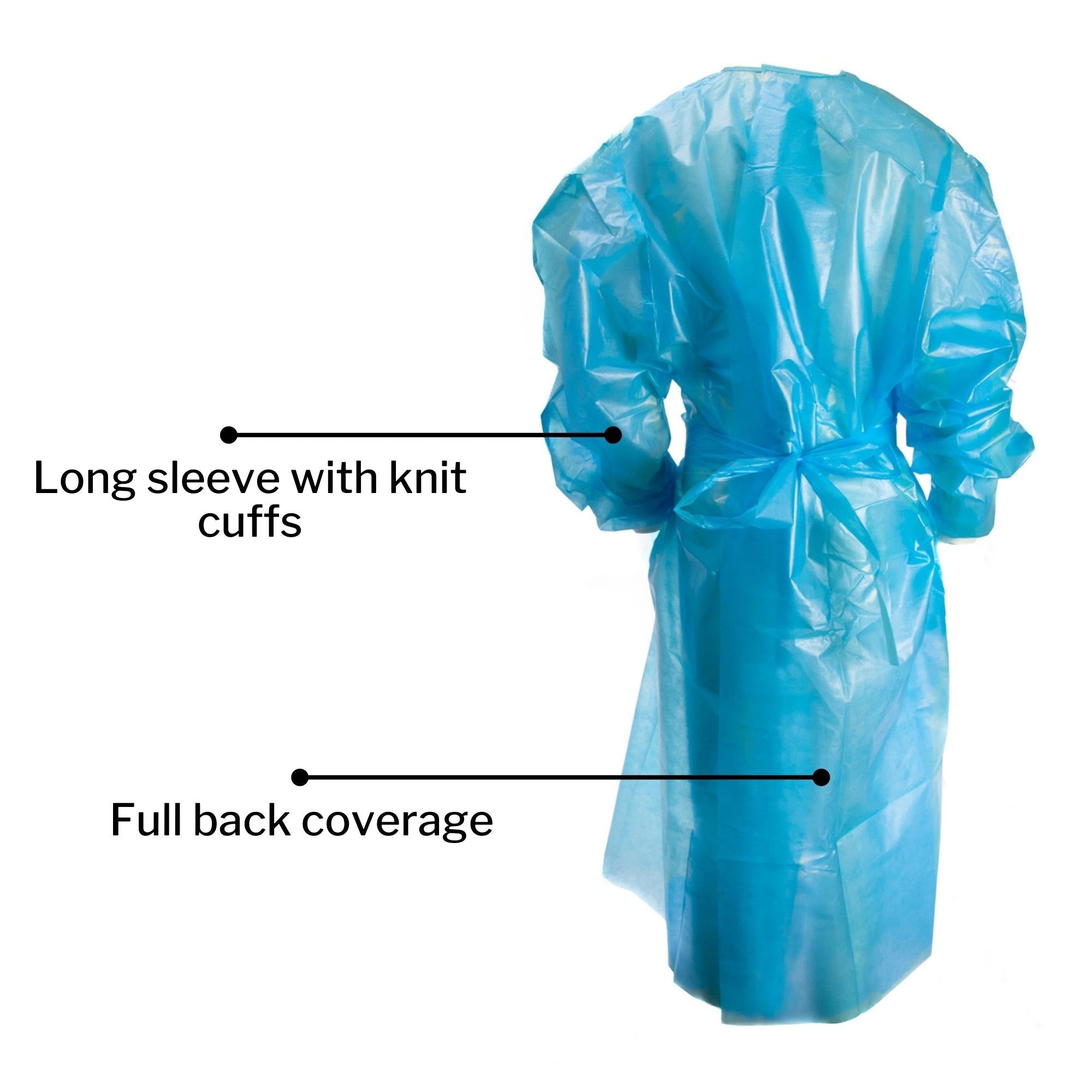 Chemotherapy Procedure Gown McKesson 2X-Large Blue NonSterile AAMI Level 2 / ASTM D6978 Disposable, Packaging Type- Case