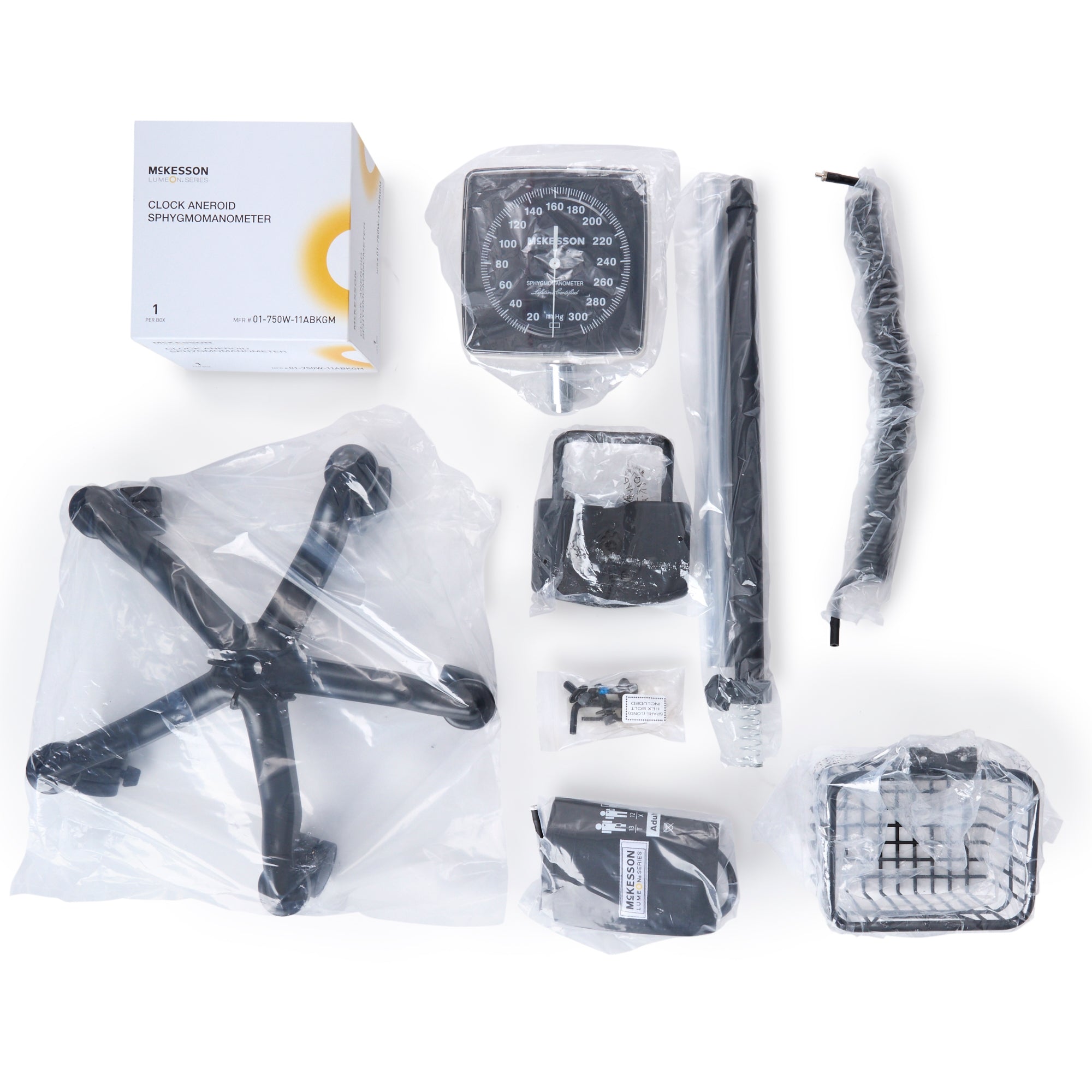 Aneroid Sphygmomanometer Unit McKesson LUMEON Adult Cuff Nylon Cuff 23 - 40 cm Mobile, Packaging Type- Case