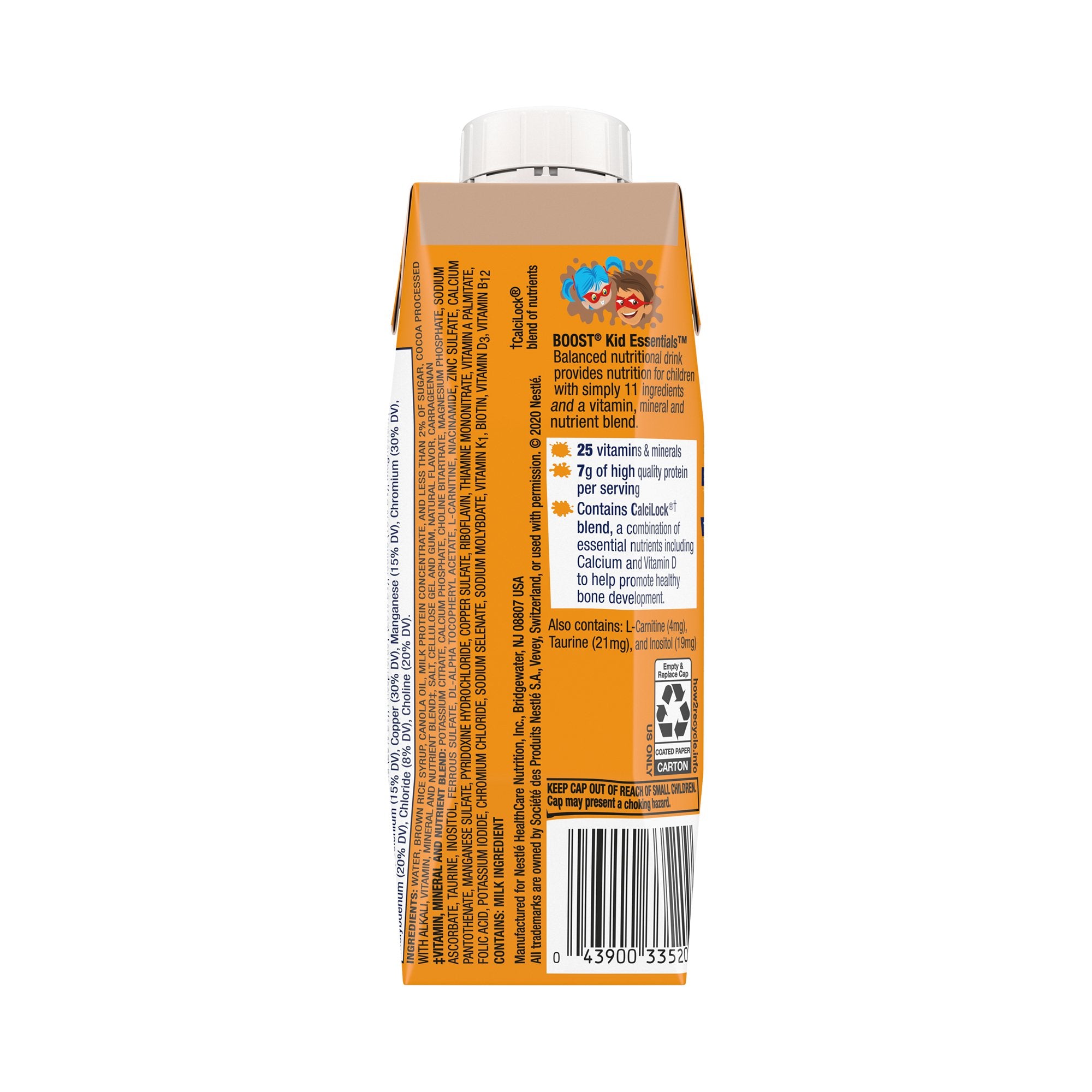 Pediatric Oral Supplement Boost® Kid Essentials™ 1.0 Chocolate Craze Flavor 8 oz. Carton Liquid Vitamins / Minerals