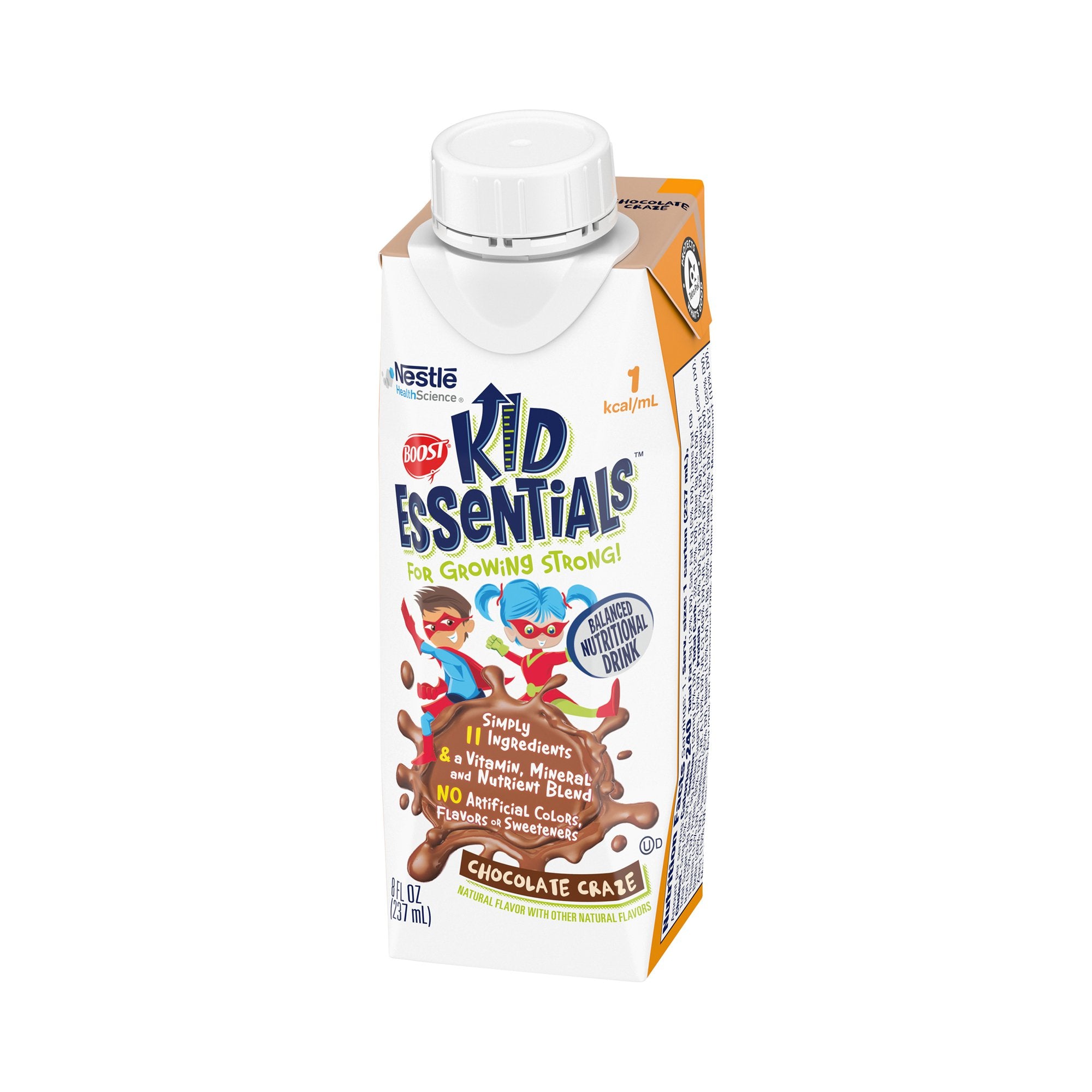 Pediatric Oral Supplement Boost® Kid Essentials™ 1.0 Chocolate Craze Flavor 8 oz. Carton Liquid Vitamins / Minerals