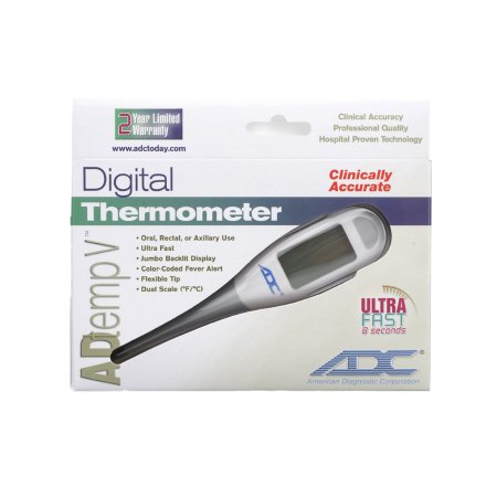 Digital Stick Thermometer Adtemp Oral / Rectal / Axillary Probe Handheld,Packaging Type- Each