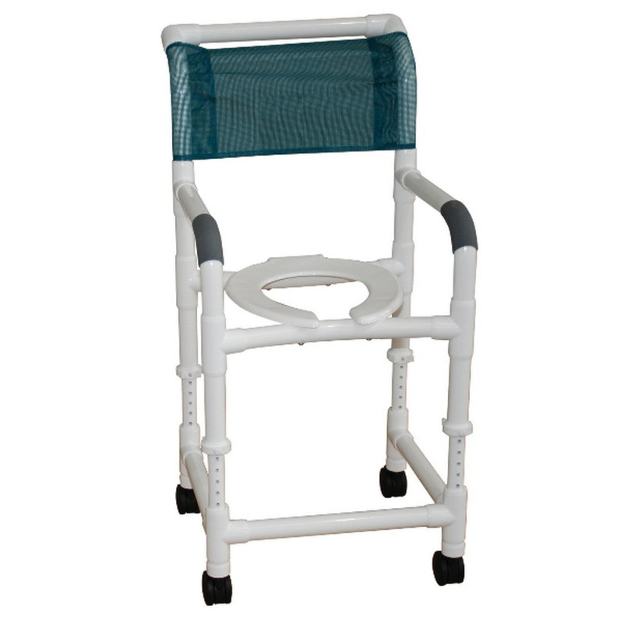 Shower Chair Adj Height 18  W/3  Casters (118-3-adj)
