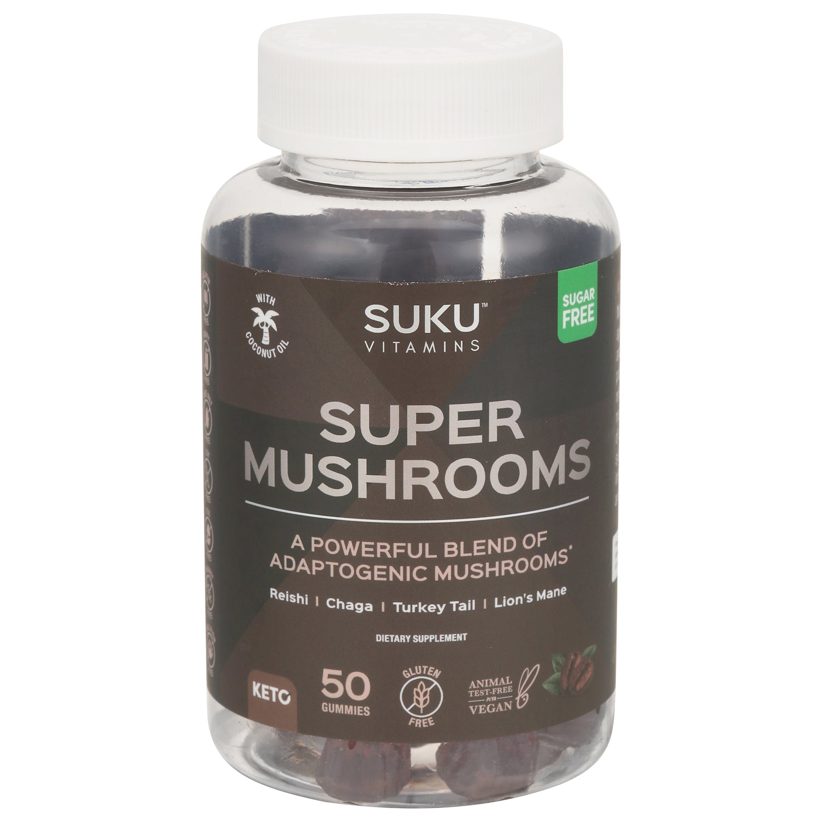 Suku Vitamins - Gummy Super Mushrooms - 1 Each-50 Ct