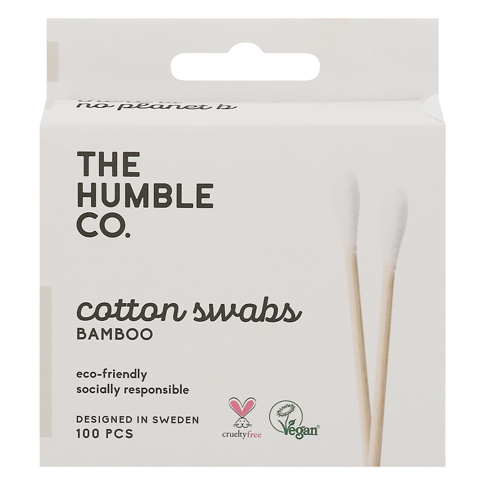 Humble Co - Bamboo Cotton Swabs - Case Of 10 - 100 Ct