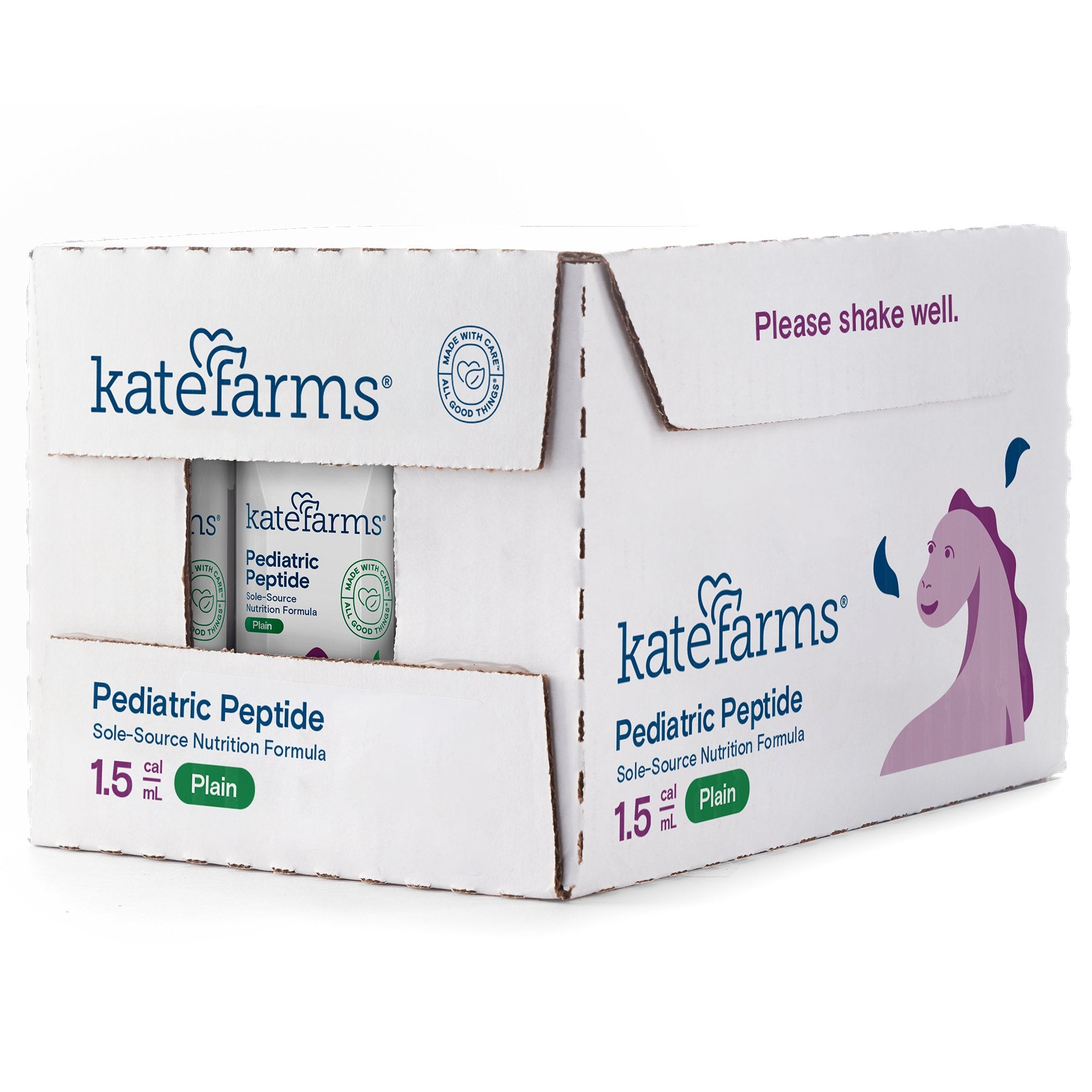 Pediatric Oral Supplement Kate Farms Pediatric Peptide 1.5 Plain Flavor 8.45 oz. Carton Liquid Organic Hydrolyzed Pea Protein,Packaging Type- Each