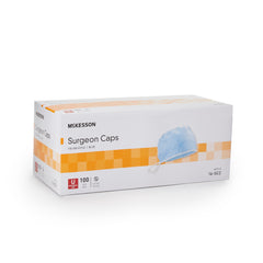 Surgeon Cap McKesson One Size Fits Most Blue Tie Closure, Packaging Type- Case