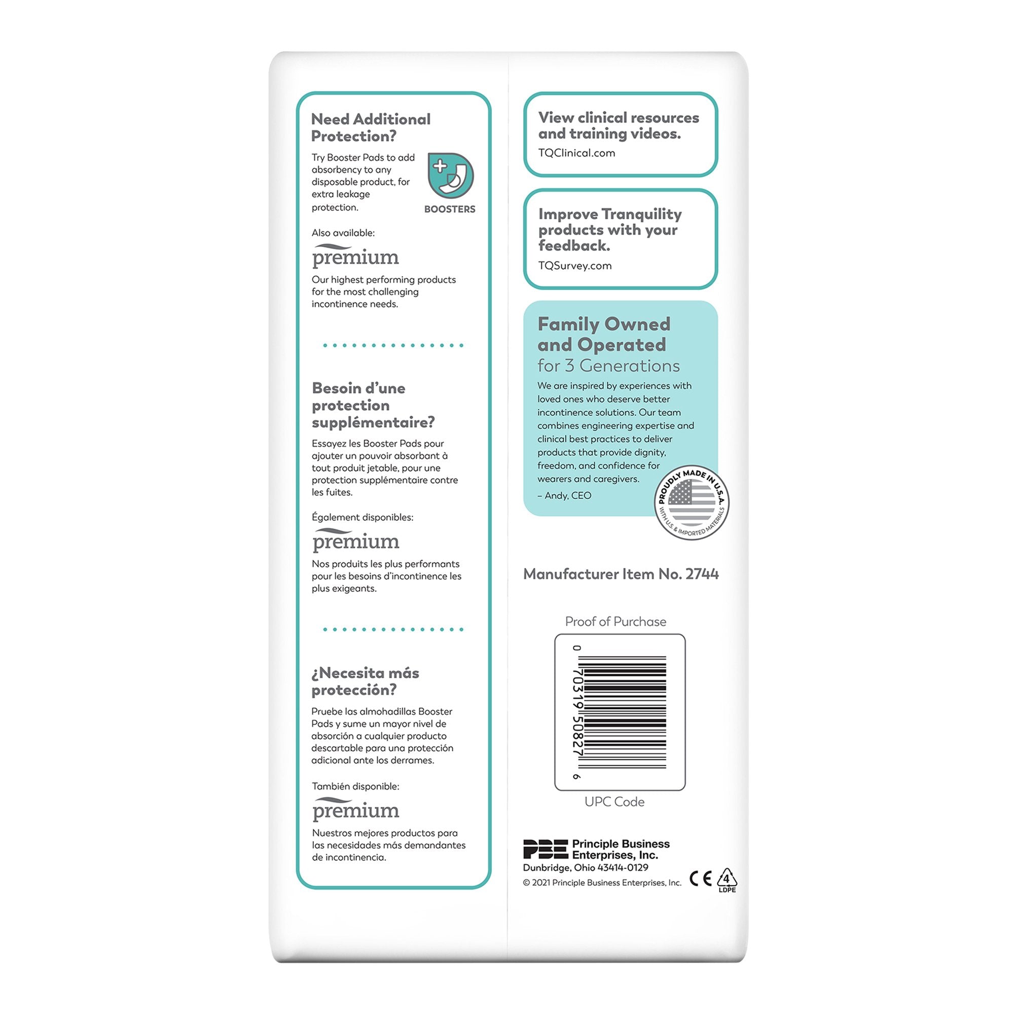 Unisex Adult Incontinence Brief Tranquility Essential Small Disposable Heavy Absorbency, Packaging Type- Case