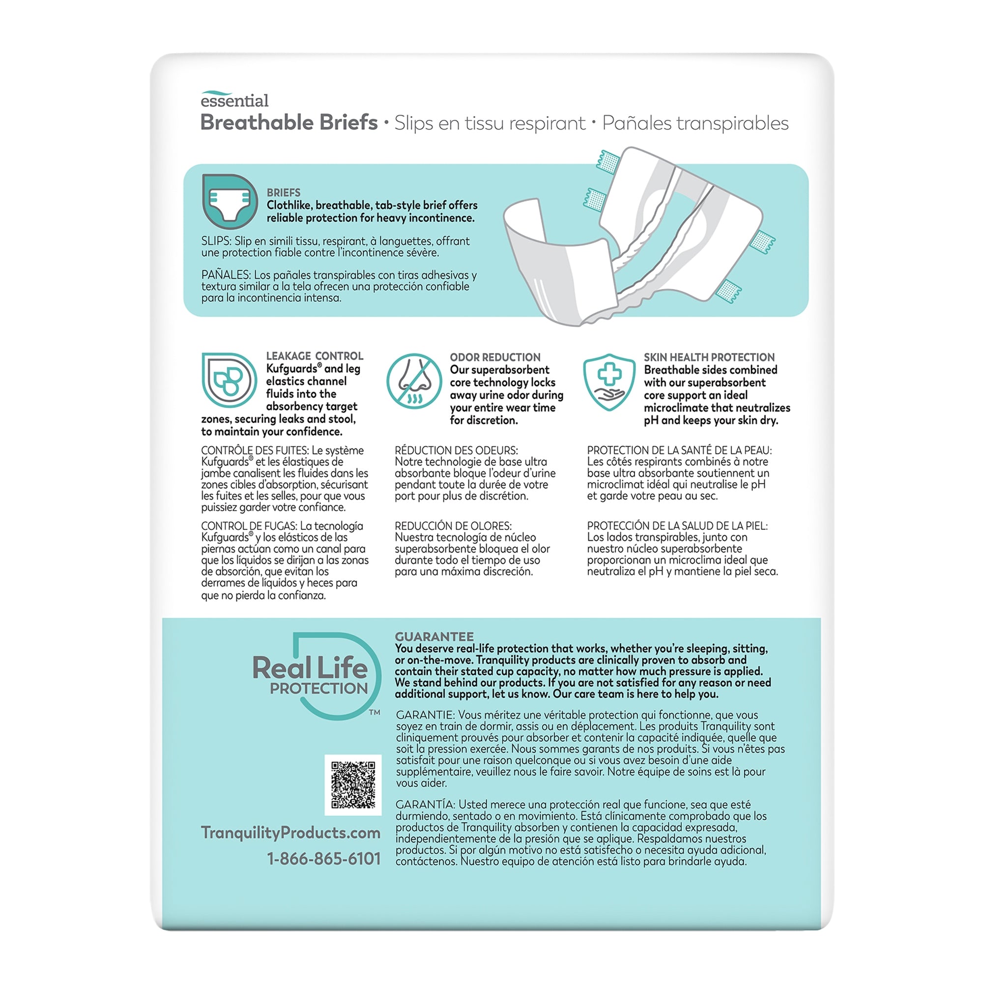 Unisex Adult Incontinence Brief Tranquility Essential Medium Disposable Heavy Absorbency, Packaging Type- Case