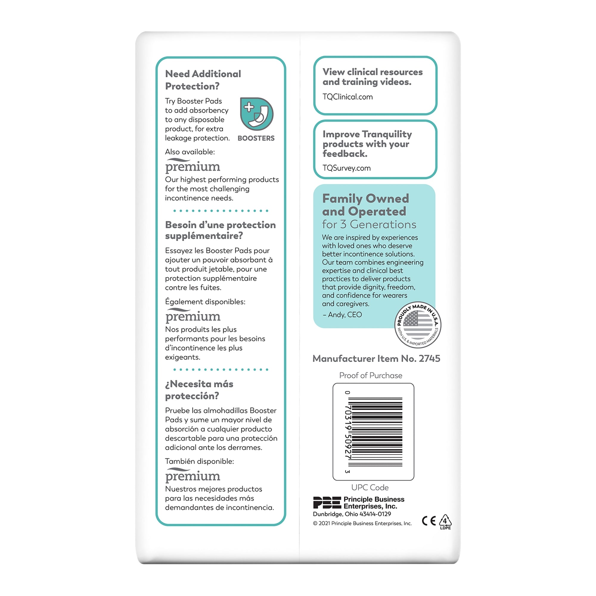 Unisex Adult Incontinence Brief Tranquility Essential Medium Disposable Heavy Absorbency, Packaging Type- Case
