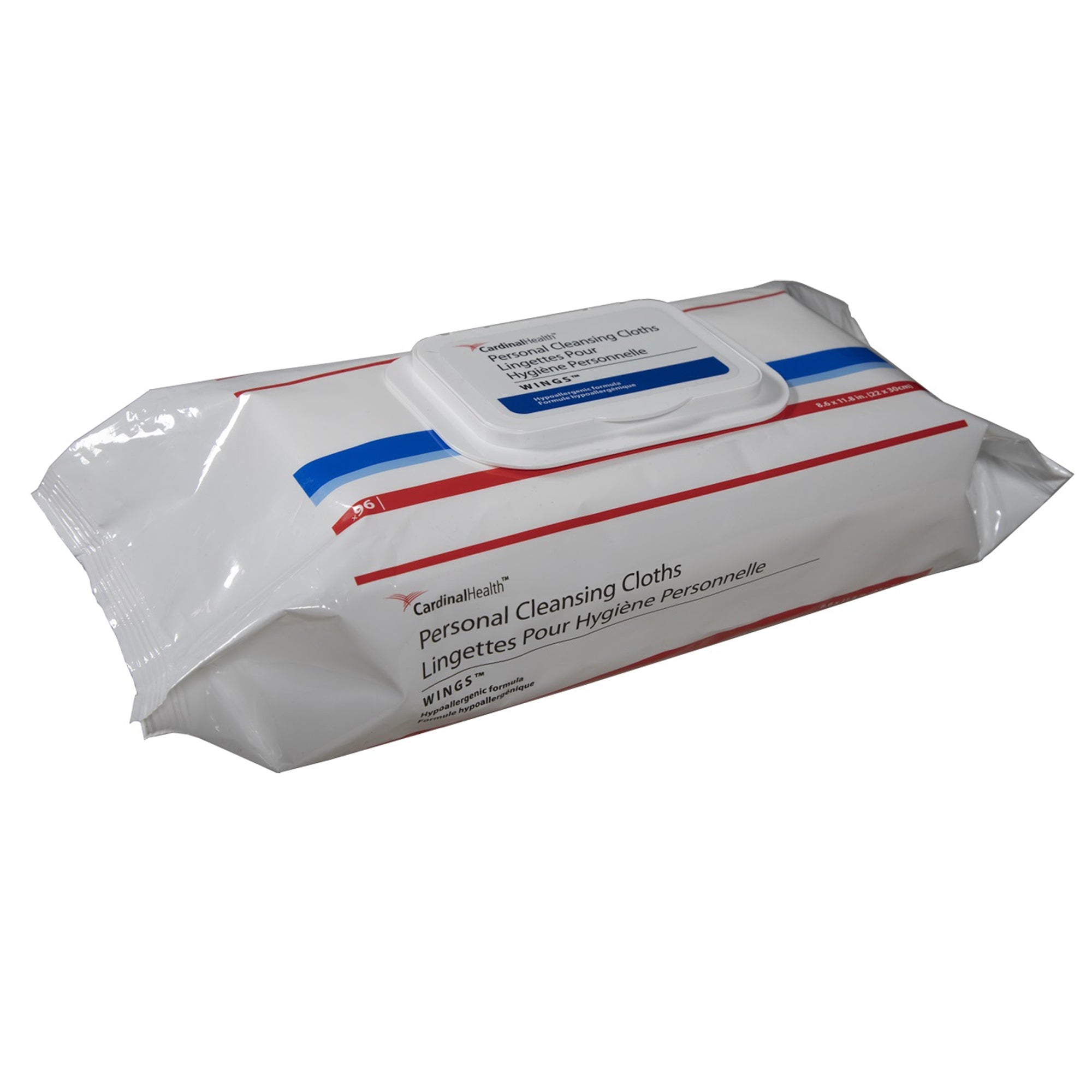 Personal Cleansing Wipe Cardinal Health™ Wings™ Soft Pack Scented 96 Count