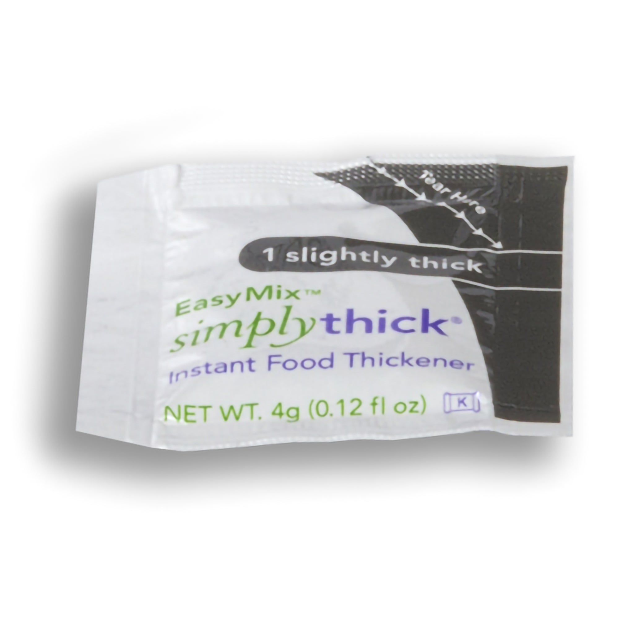 Food and Beverage Thickener SimplyThick Easy Mix 4 oz. Individual Packet Unflavored Gel IDDSI Level 1 Slightly Thick,Packaging Type- Each