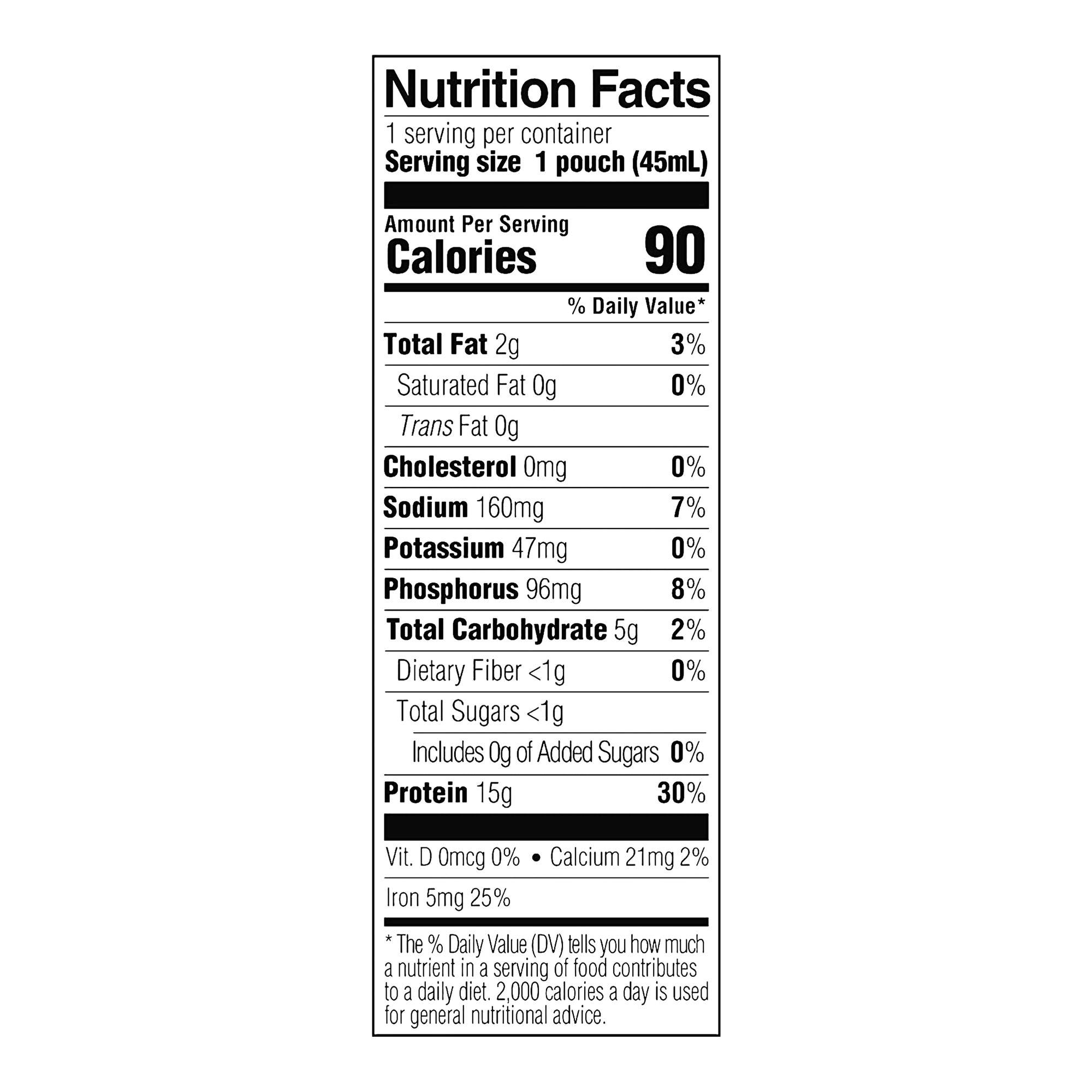 Tube Feeding Formula ProSource TF Free Unflavored Liquid 1.5 oz. Pouch, Packaging Type- Case