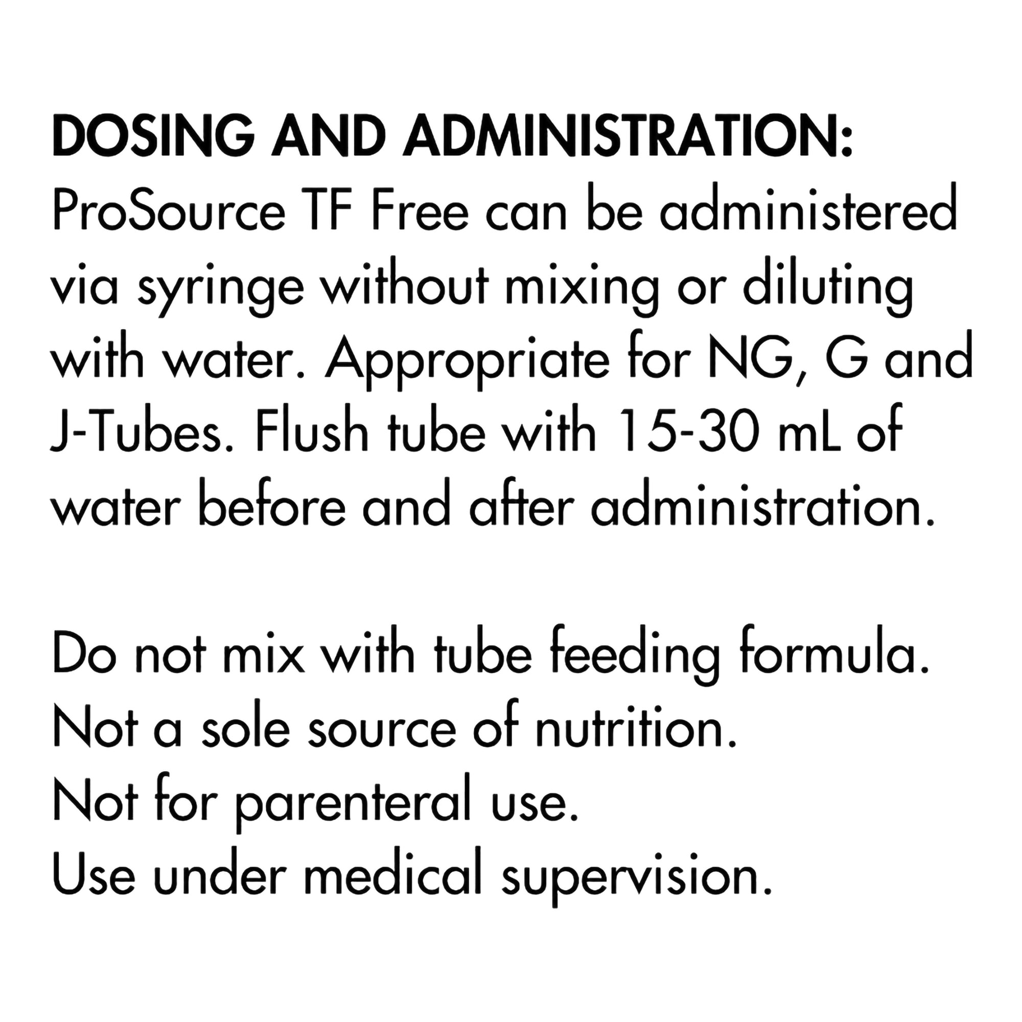 Tube Feeding Formula ProSource TF Free Unflavored Liquid 1.5 oz. Pouch, Packaging Type- Case