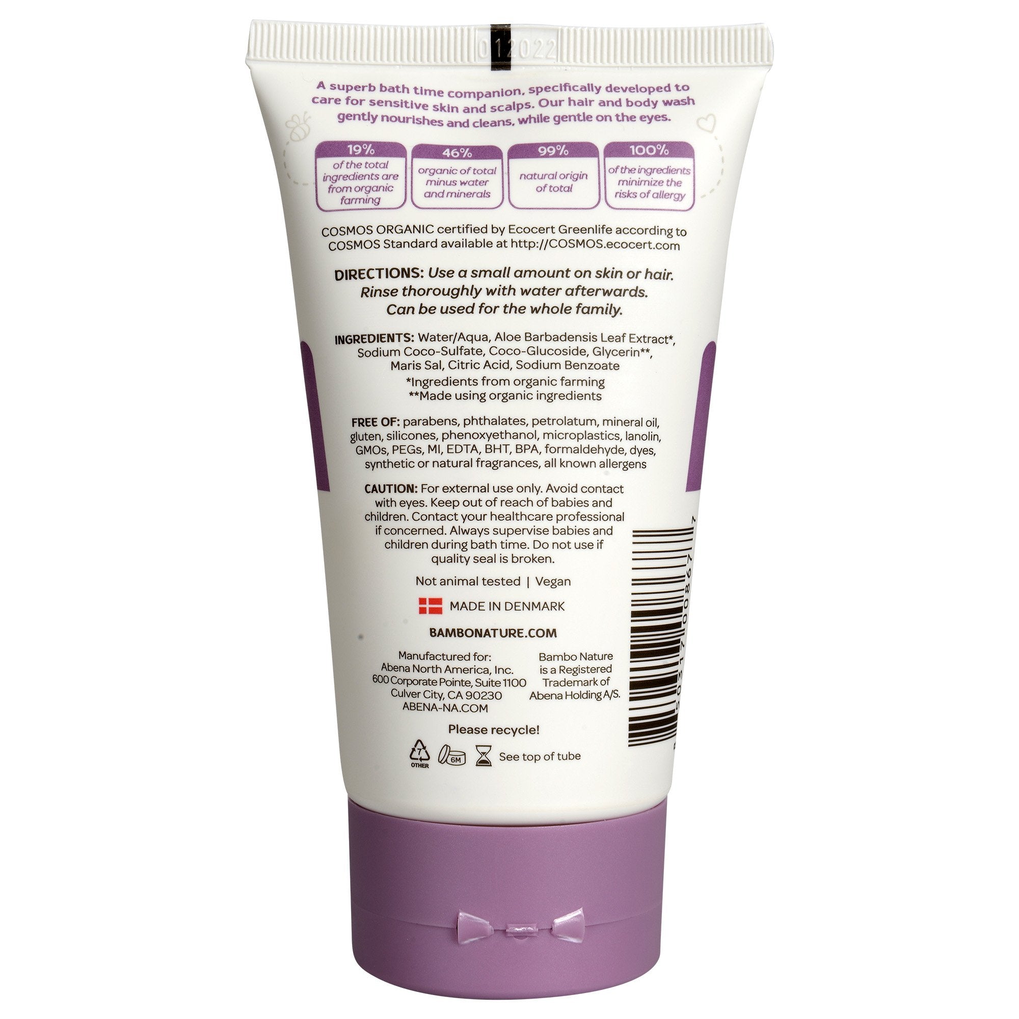 Shampoo and Body Wash Bambo Nature Bath Buddy 5 oz. Tube Unscented,Packaging Type- Box