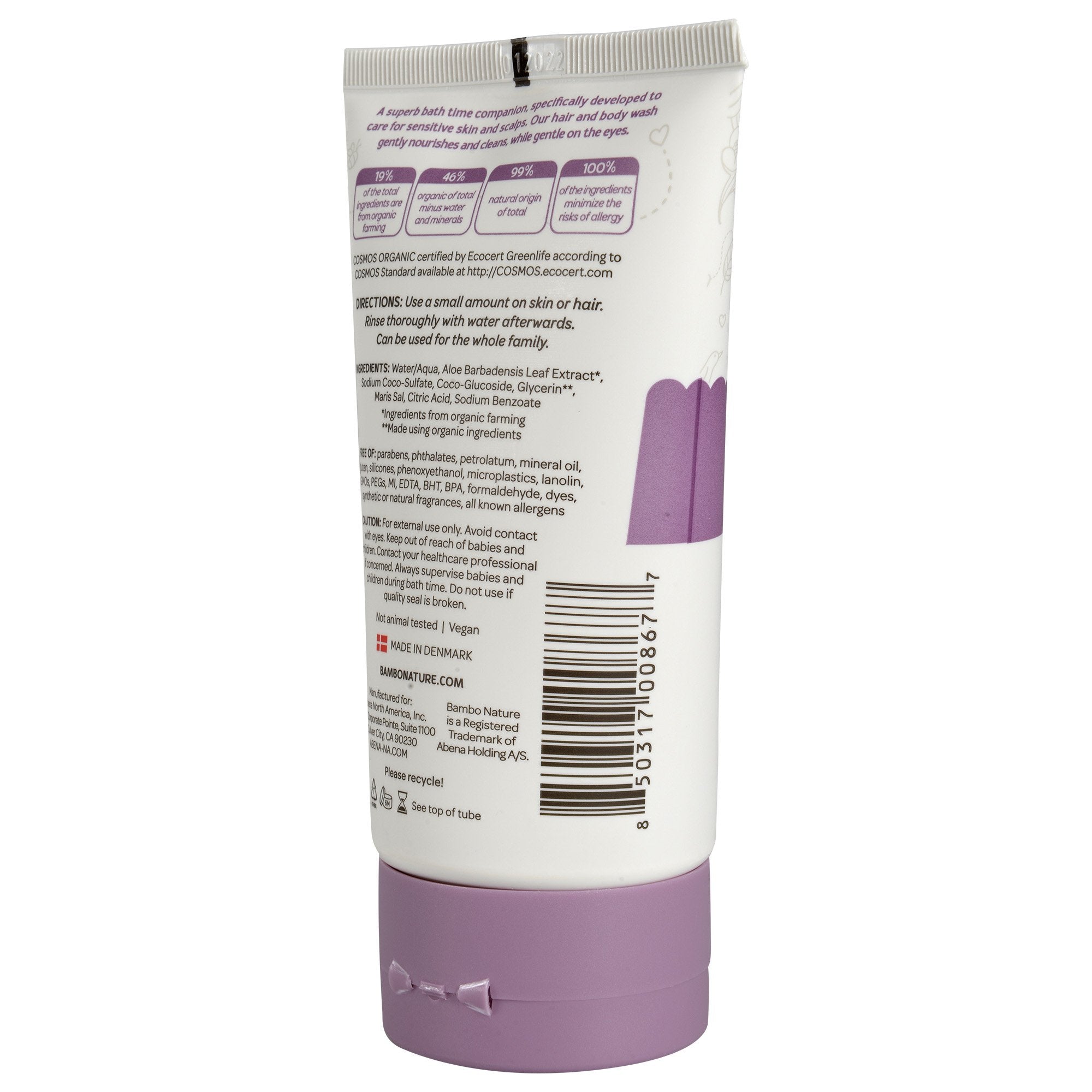 Shampoo and Body Wash Bambo Nature Bath Buddy 5 oz. Tube Unscented,Packaging Type- Box