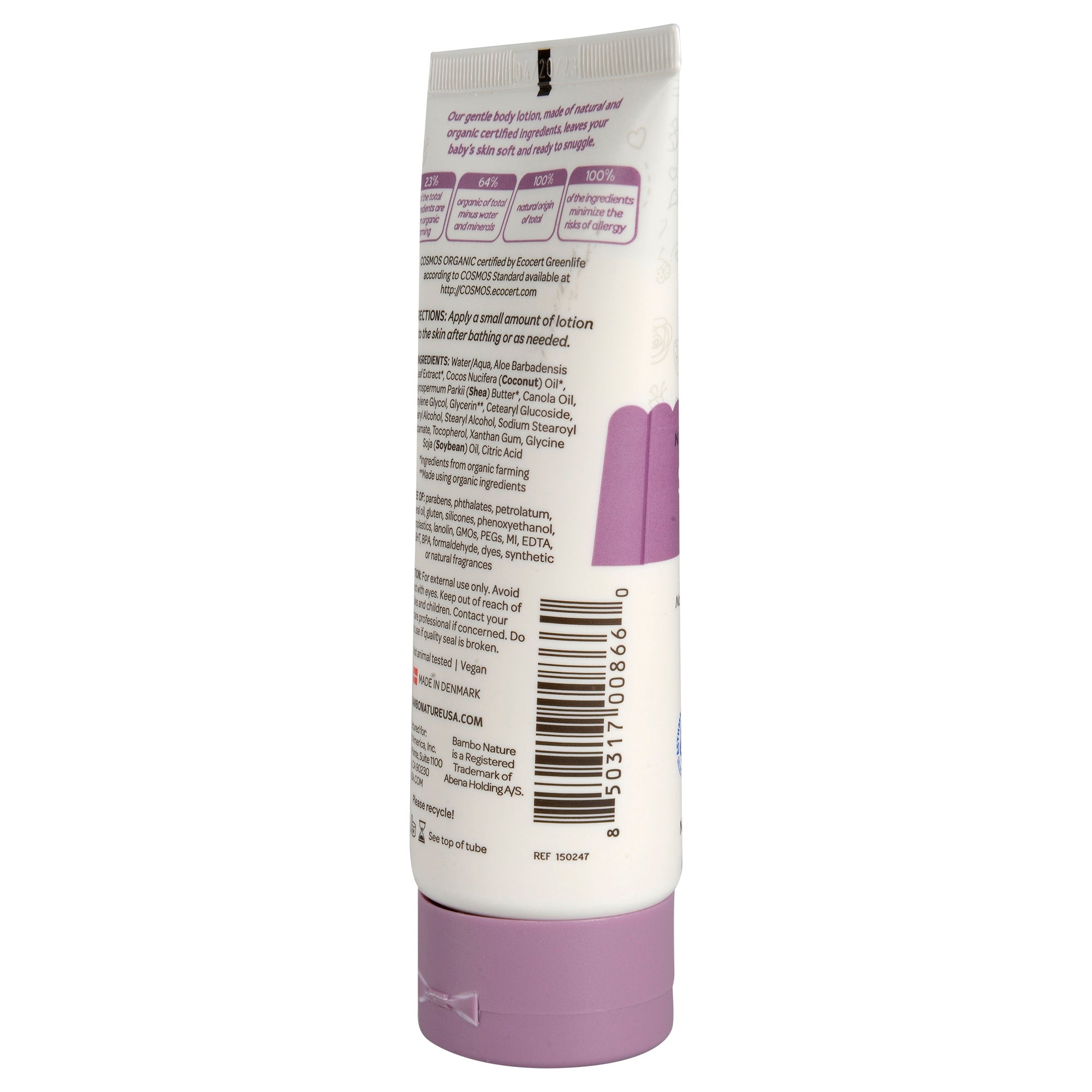 Loción para bebés Bambo Nature Snuggle Time, tubo de 3.4 oz, sin perfume. Empaque: caja.