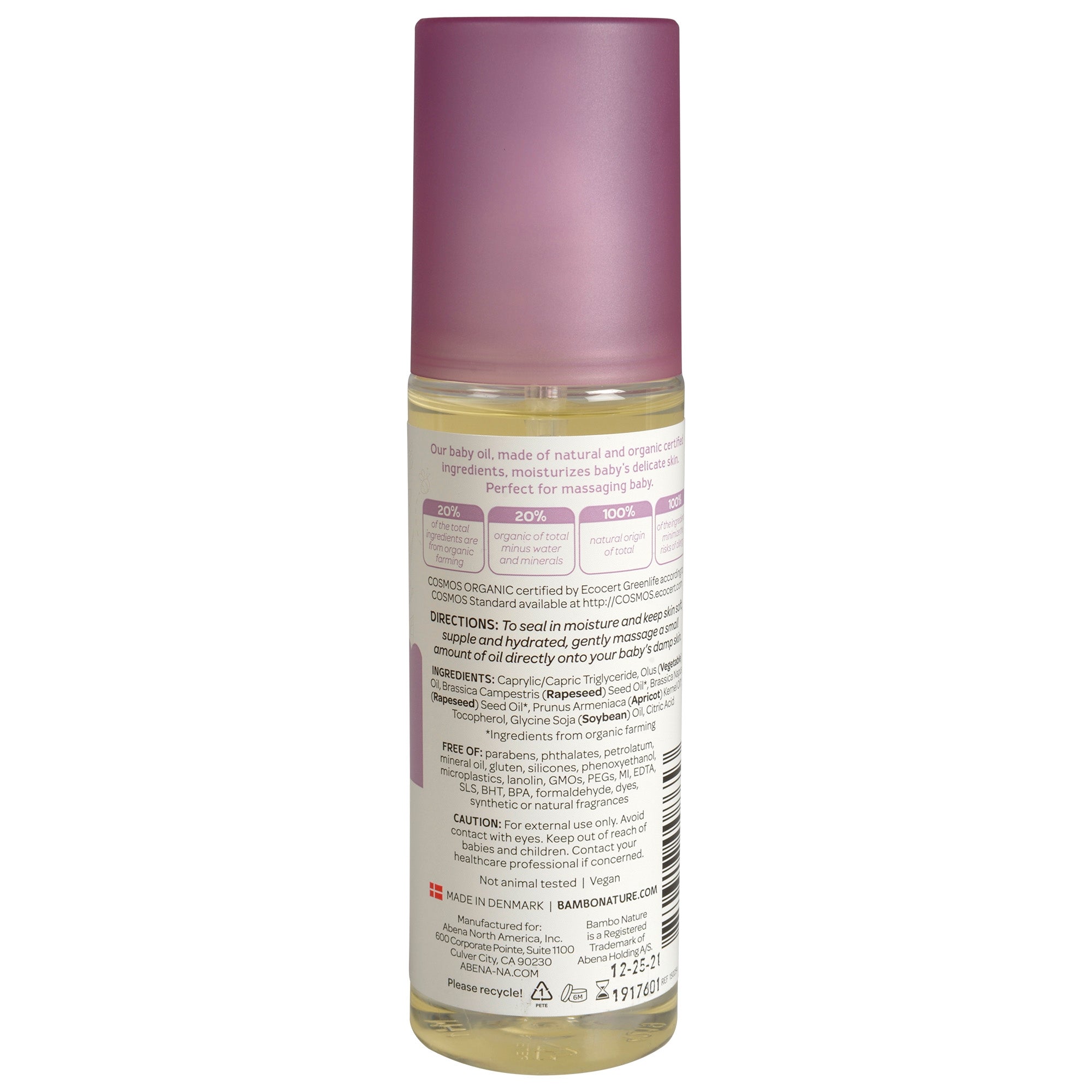 Bath Oil Bambo Nature Splish Splash 4.9 oz. Bottle Unscented Oil,Packaging Type- Each