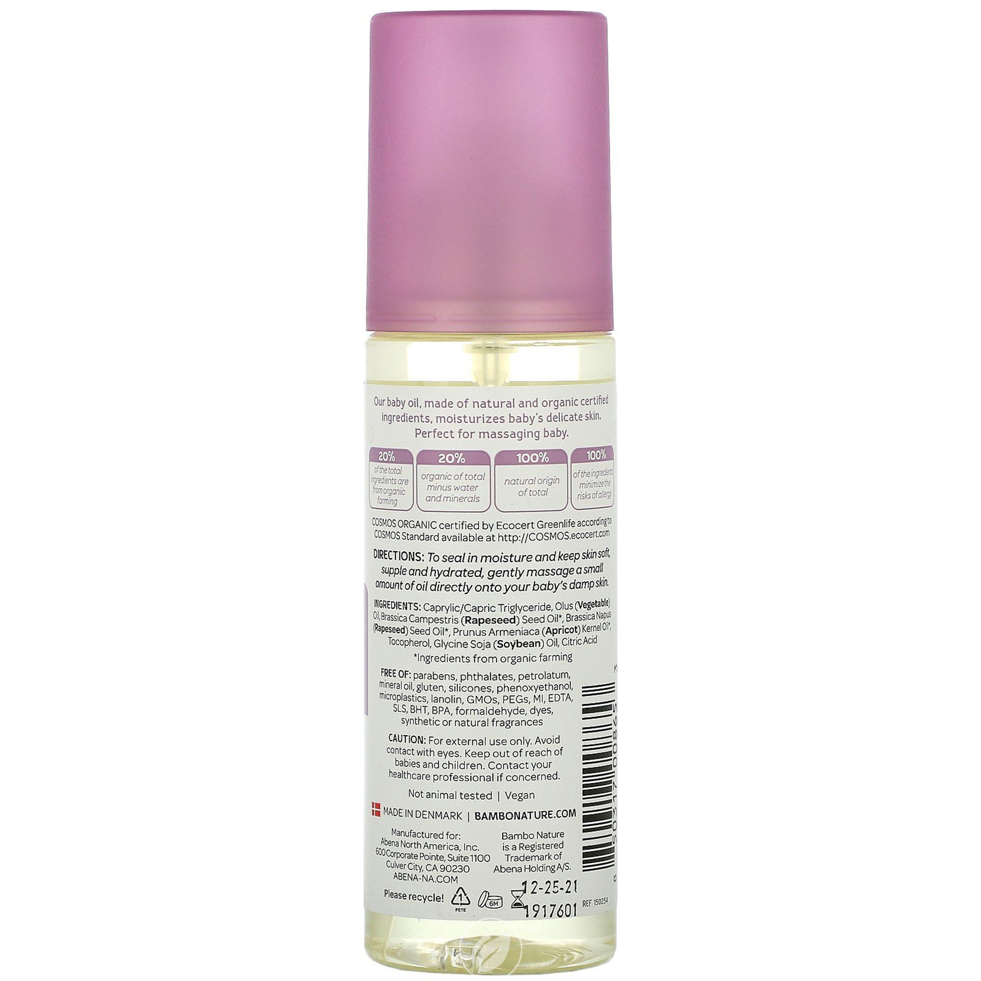 Bath Oil Bambo Nature Splish Splash 4.9 oz. Bottle Unscented Oil,Packaging Type- Each