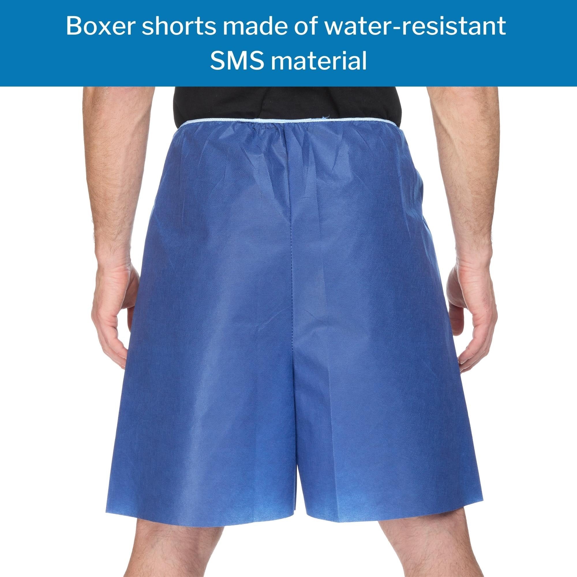 Exam Shorts McKesson X-Large Blue SMS Adult Disposable, Packaging Type- Case
