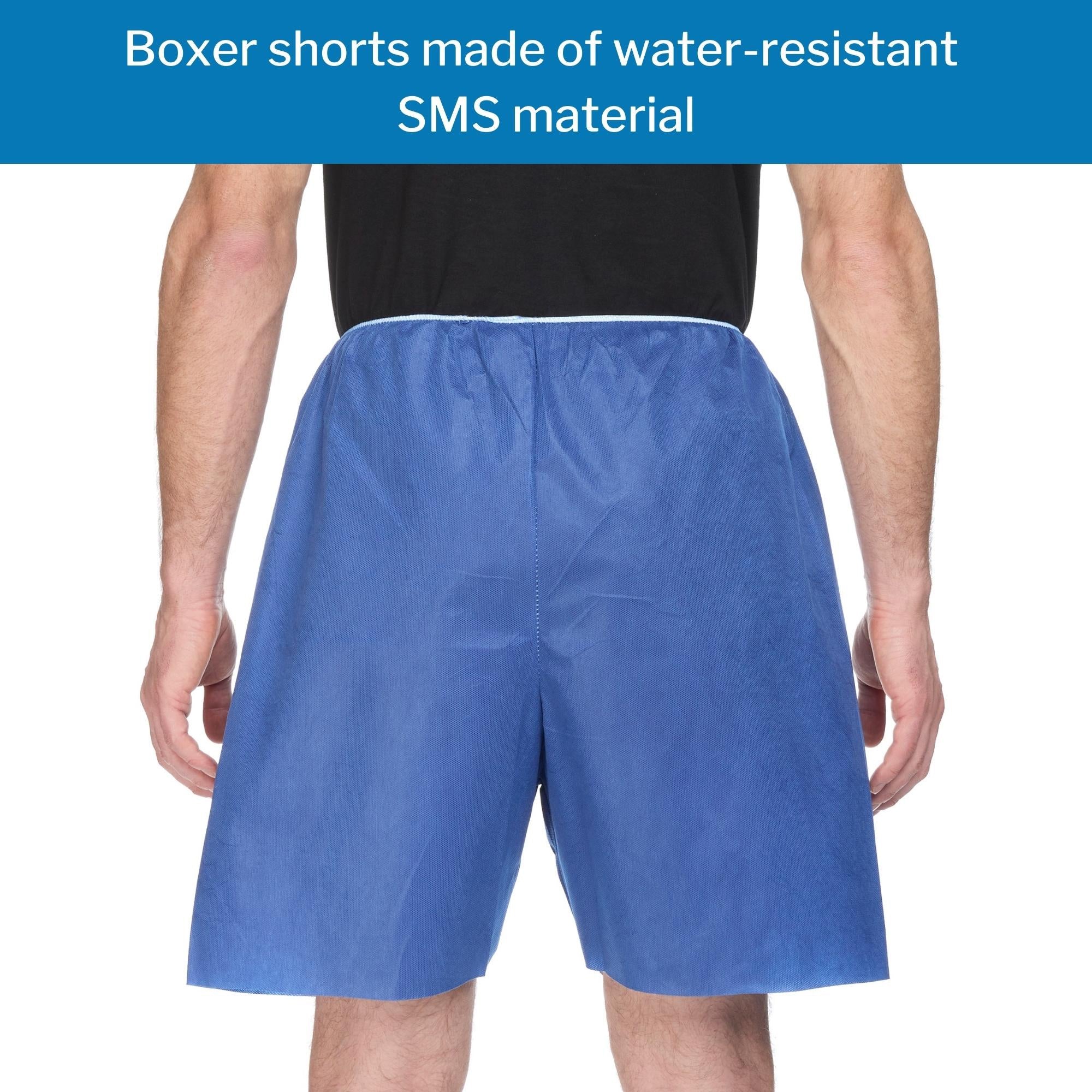 Exam Shorts McKesson 2X-Large Blue SMS Adult Disposable, Packaging Type- Case