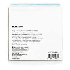 Exercise Resistance Band McKesson CanDo Red 5 Inch X 50 Yard Light Resistance