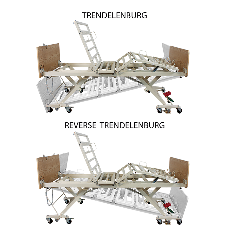 Dynarex DB300 Bariatric LTC 5 Function Low Bed