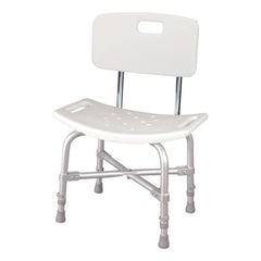 Bath Bench McKesson Without Arms Aluminum Frame With Backrest 20 Inch Seat Width 500 lbs. Weight Capacity, Packaging Type- Case