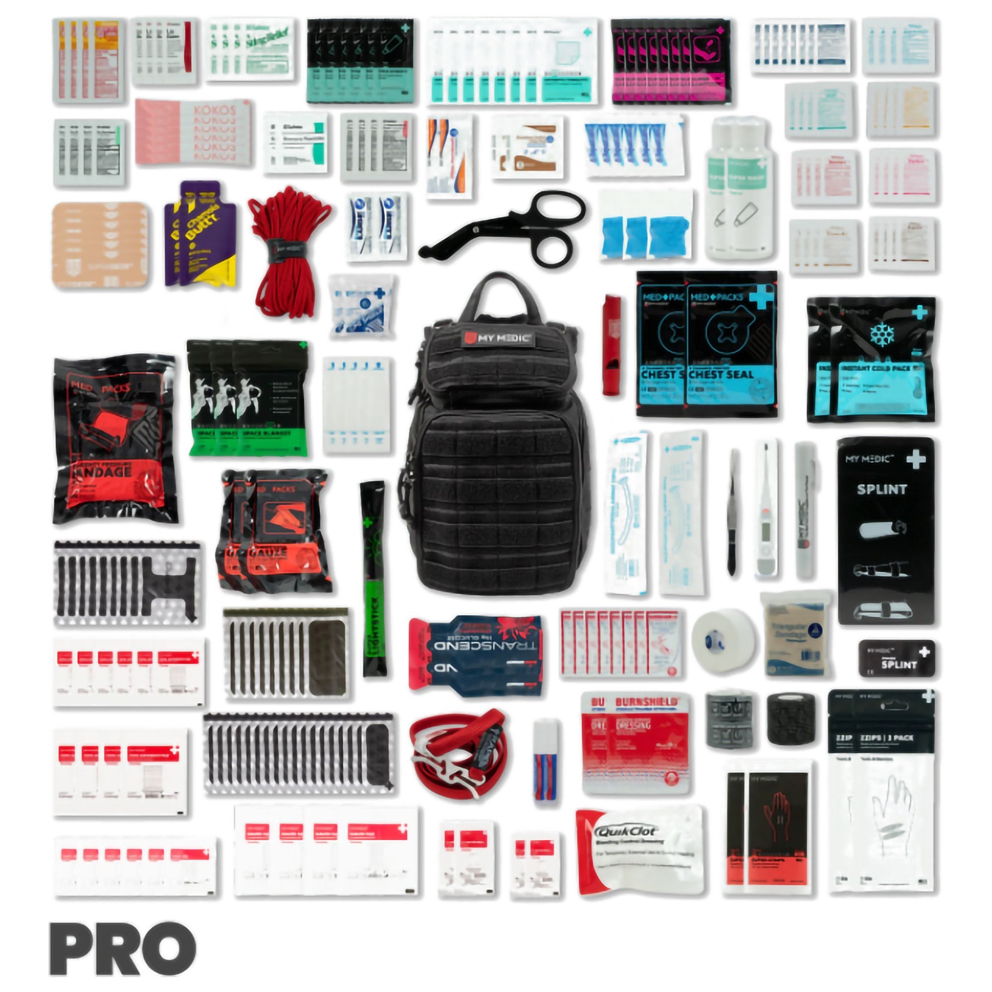 First Aid Kit My Medic RECON Pro Red Nylon Backpack,Packaging Type- Each