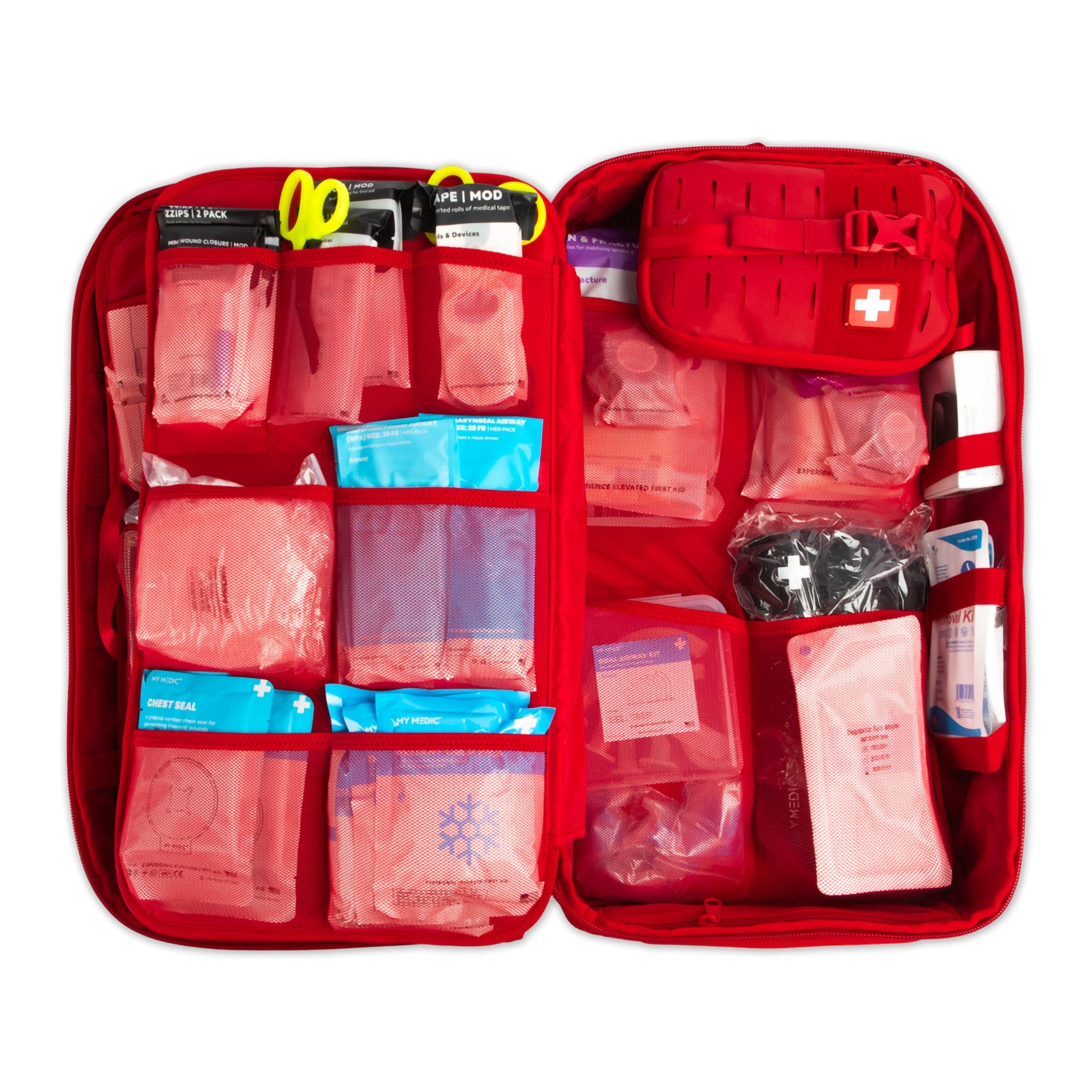 First Aid Kit My Medic The MEDIC Pro 10 Person Red Nylon Backpack,Packaging Type- Each