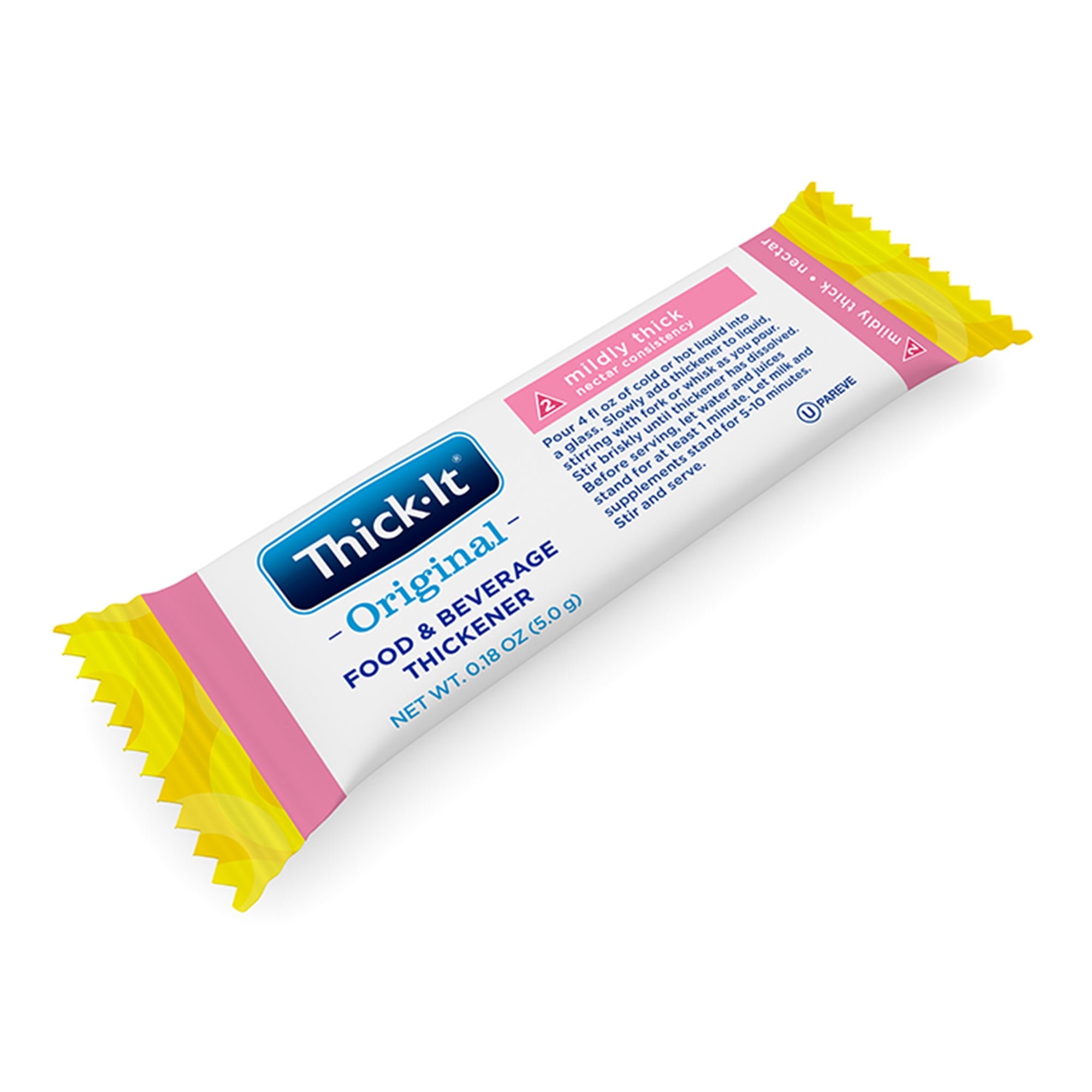 Food and Beverage Thickener Thick-It Original 5 Gram Individual Packet Unflavored Powder IDDSI Level 2 Mildly Thick, Packaging Type- Box