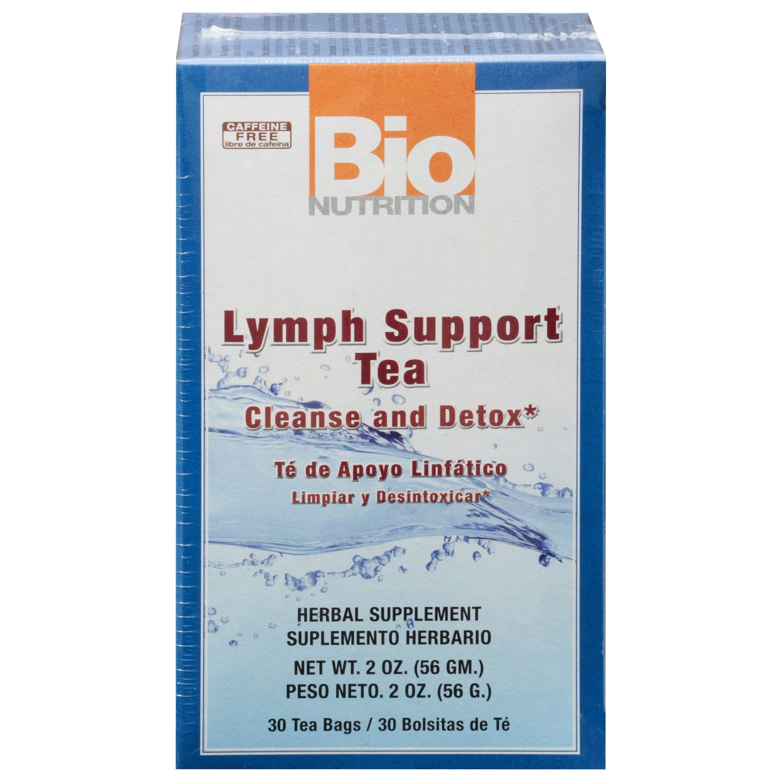 Bio Nutrition - Té de apoyo linfático - 1 unidad - 30 bolsitas
