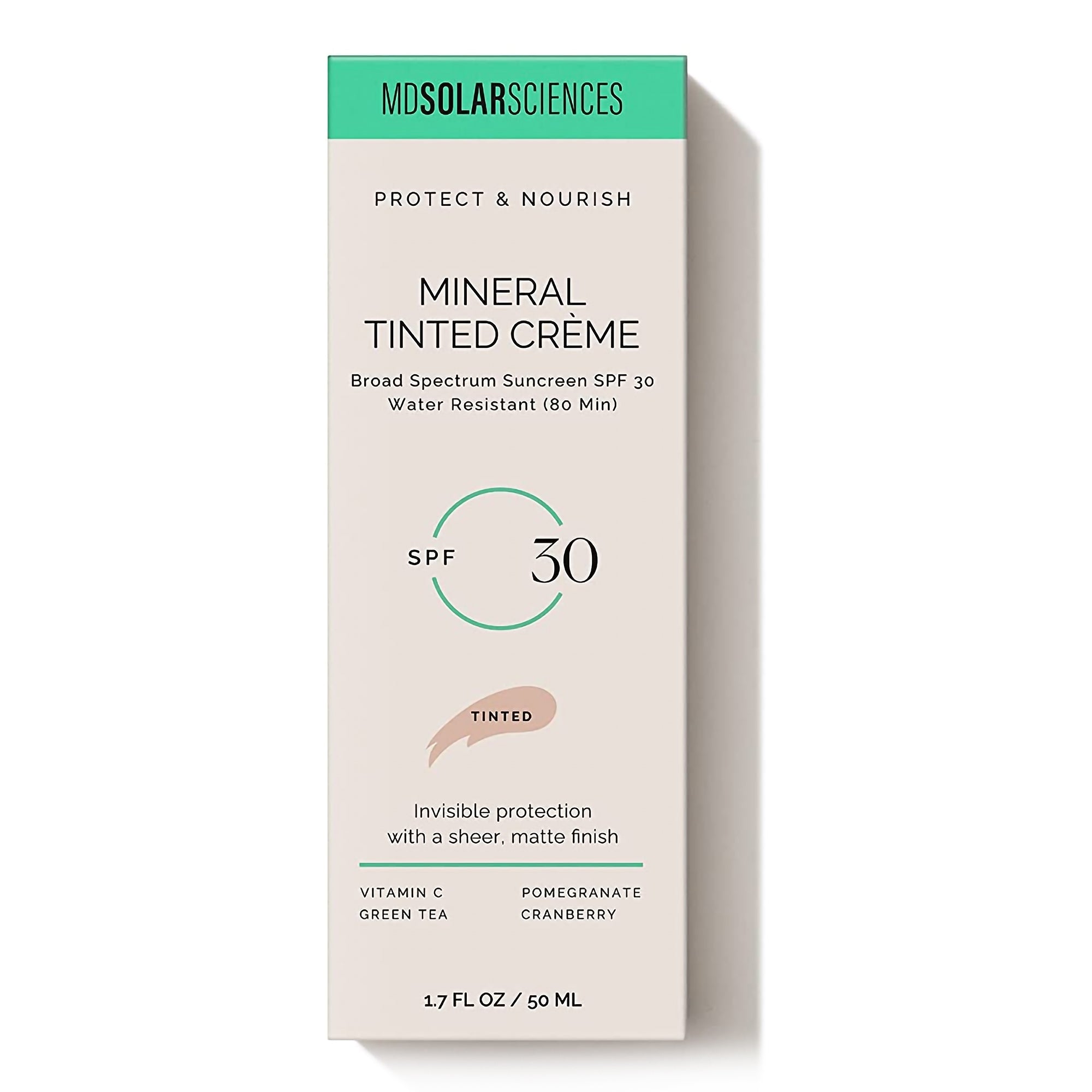 Sunscreen MDSolarSciences Mineral Tinted Crème SPF 30 Cream 1.7 oz. Tube, Packaging Type- Each