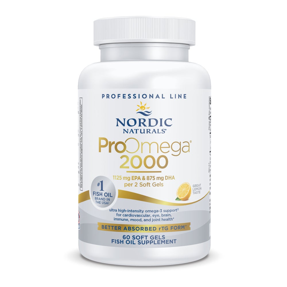 Dietary Supplement Nordic Naturals ProOmega 2000 Softgel 60 Per Bottle Lemon Flavor, Packaging type- Case